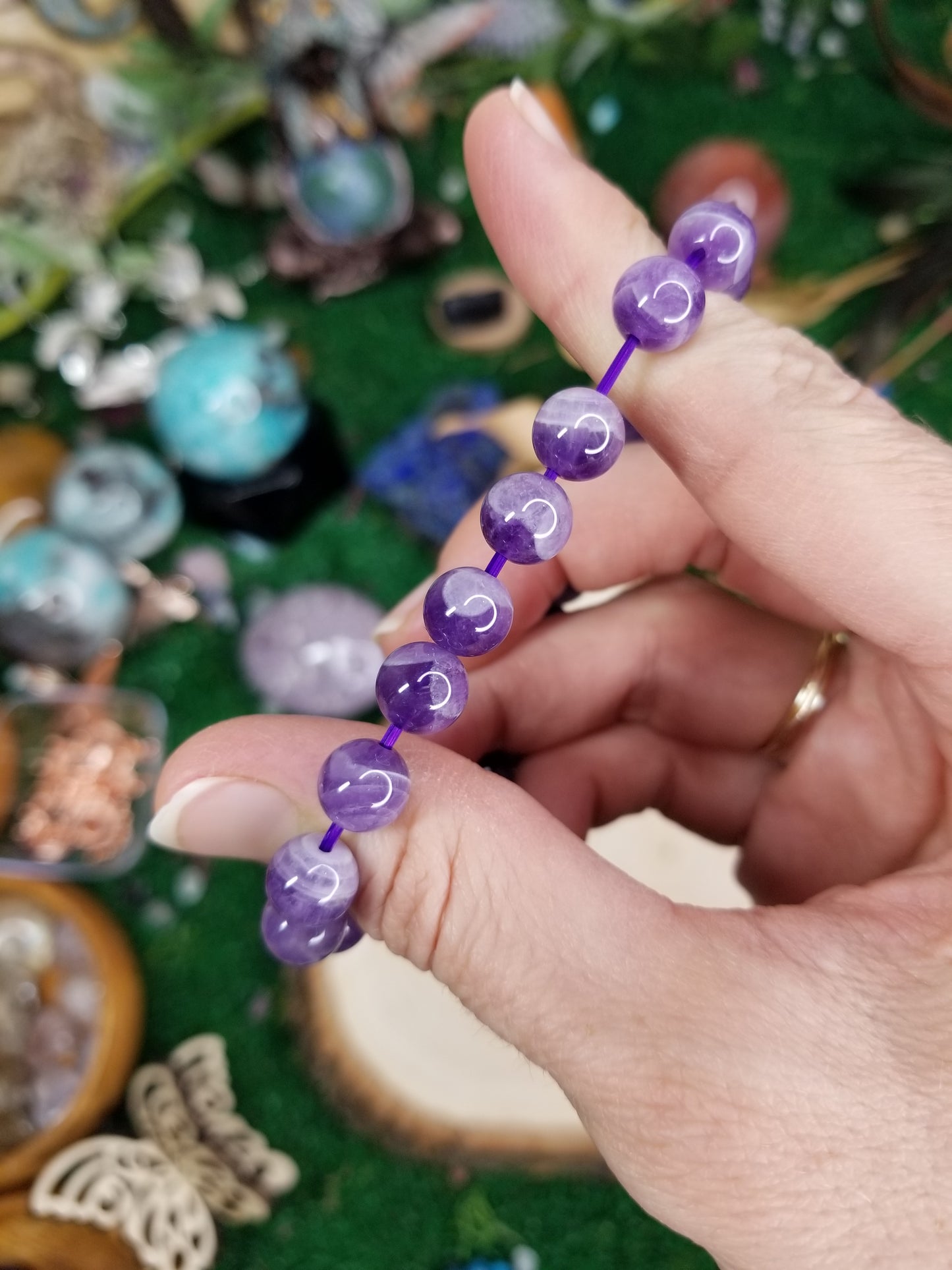 Dream Amethyst Beaded Bracelets (8mm)