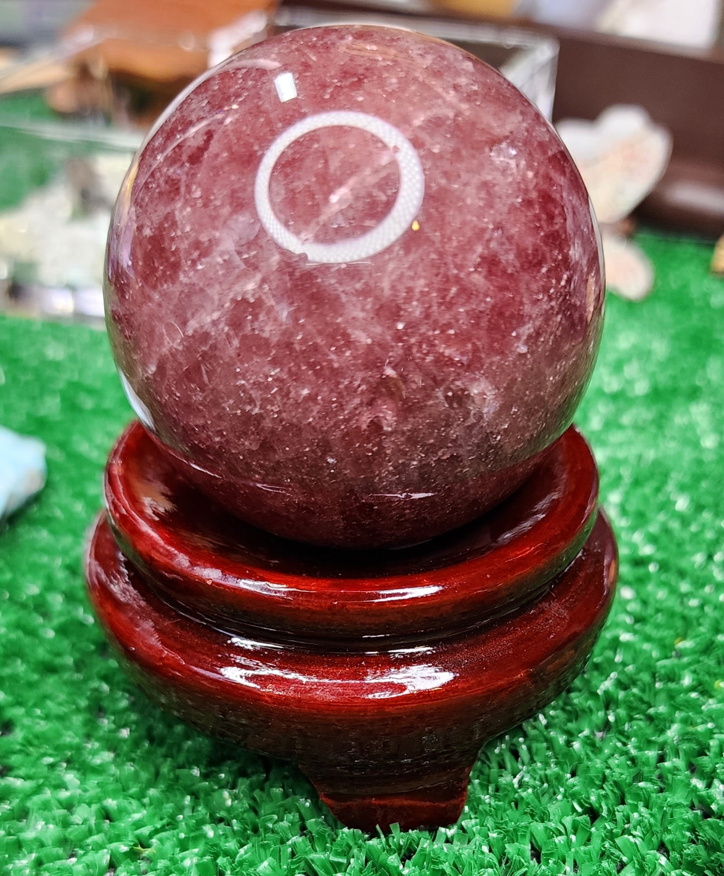 Glossy Cherry Wood - Sphere Stands