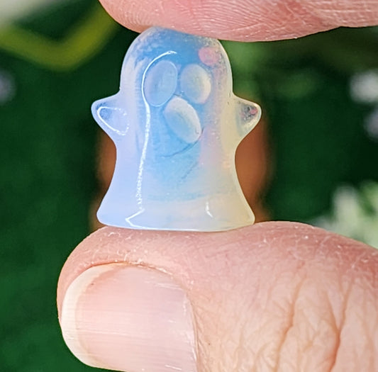Mini Opalite and Silver Sheen Obsidian Ghosts ๐ป๐ค