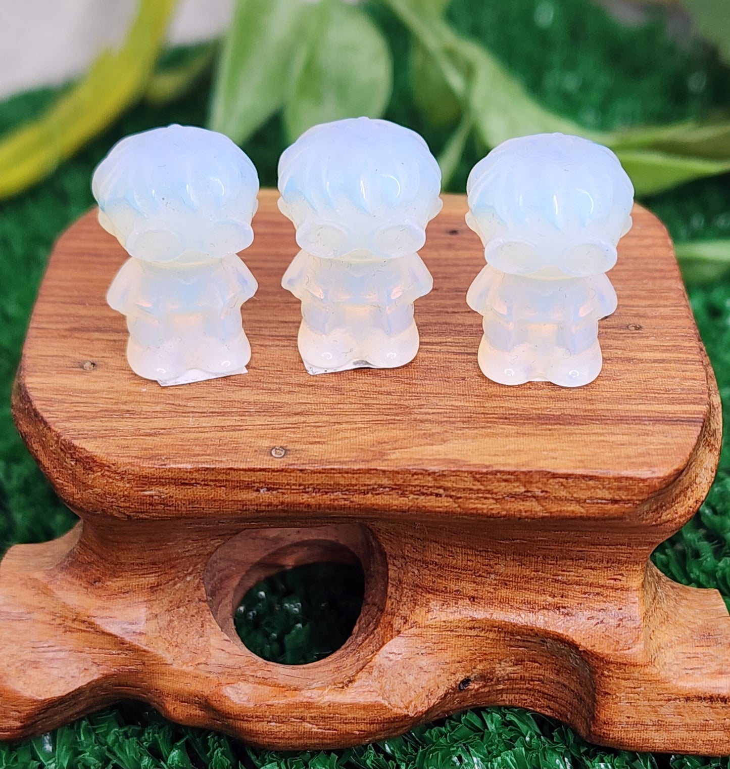 Mini Opalite Harry Potter and Hermione Granger Carvings