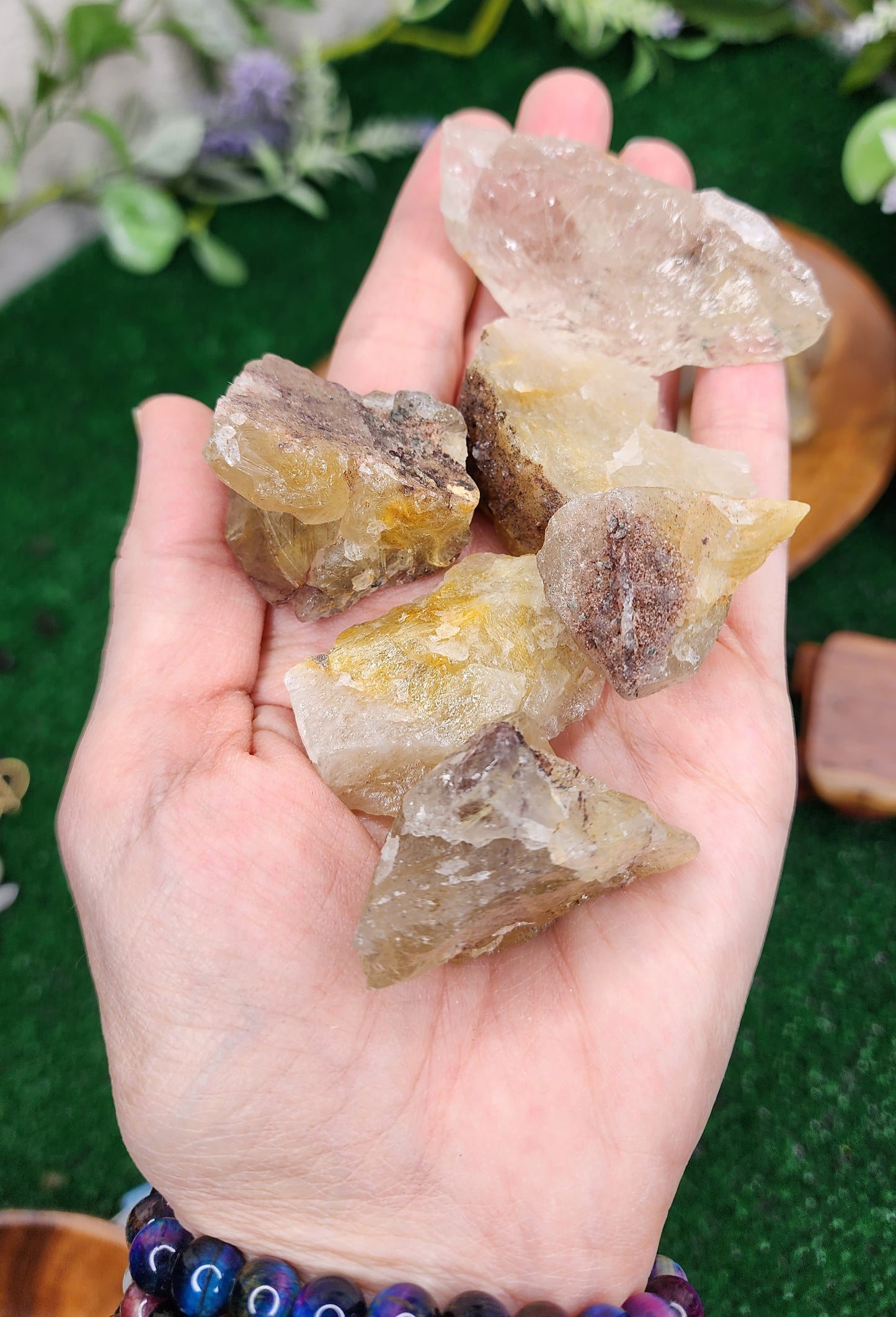 Rutilated Quartz Chunks 💫