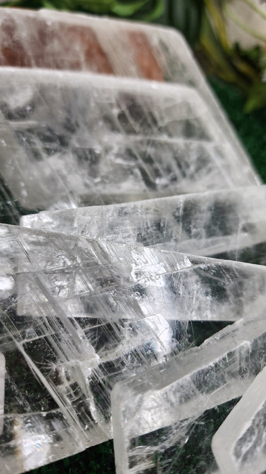 Clear Natural Selenite Slabs
