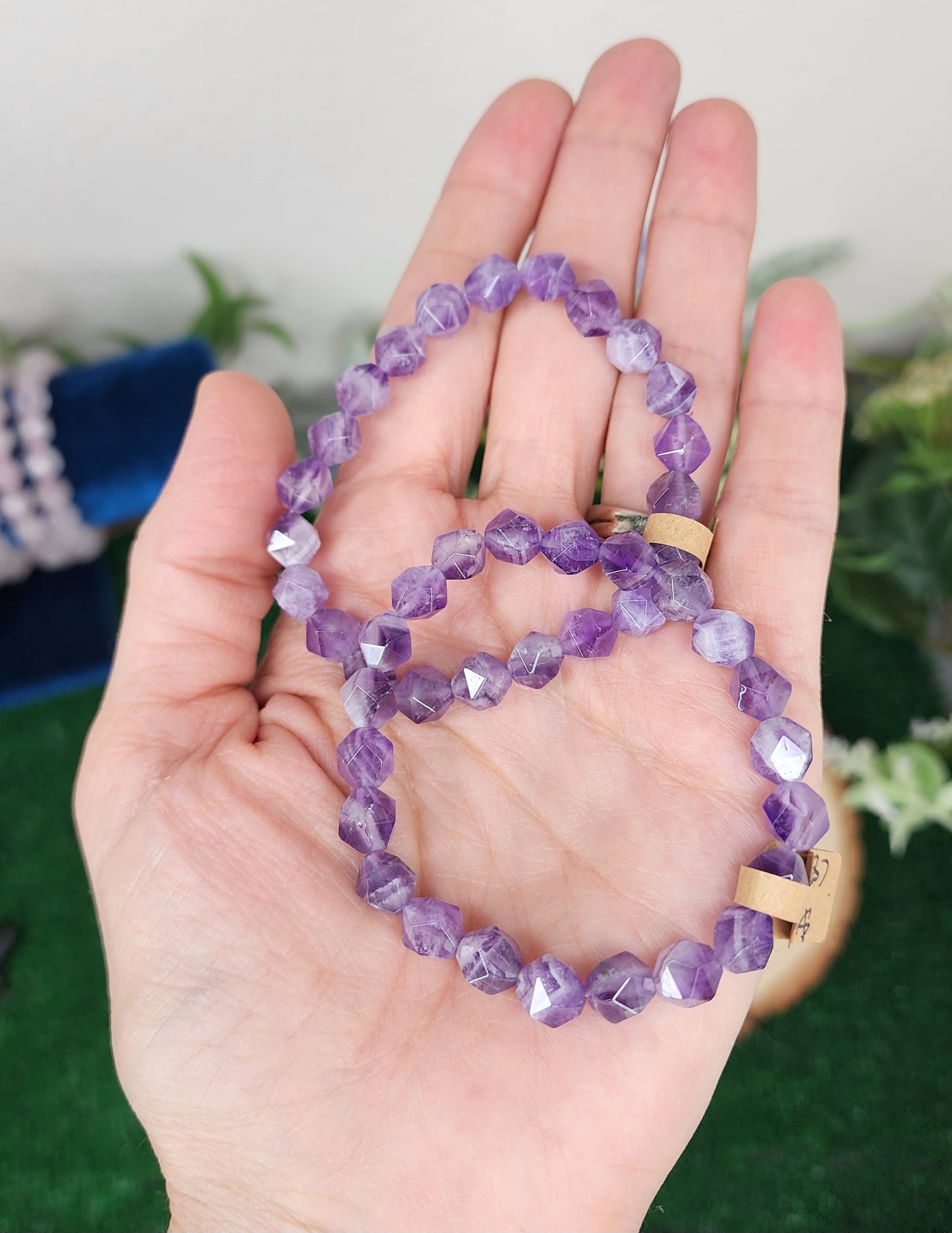 Faceted Dream Amethyst Bracelets (8mm)