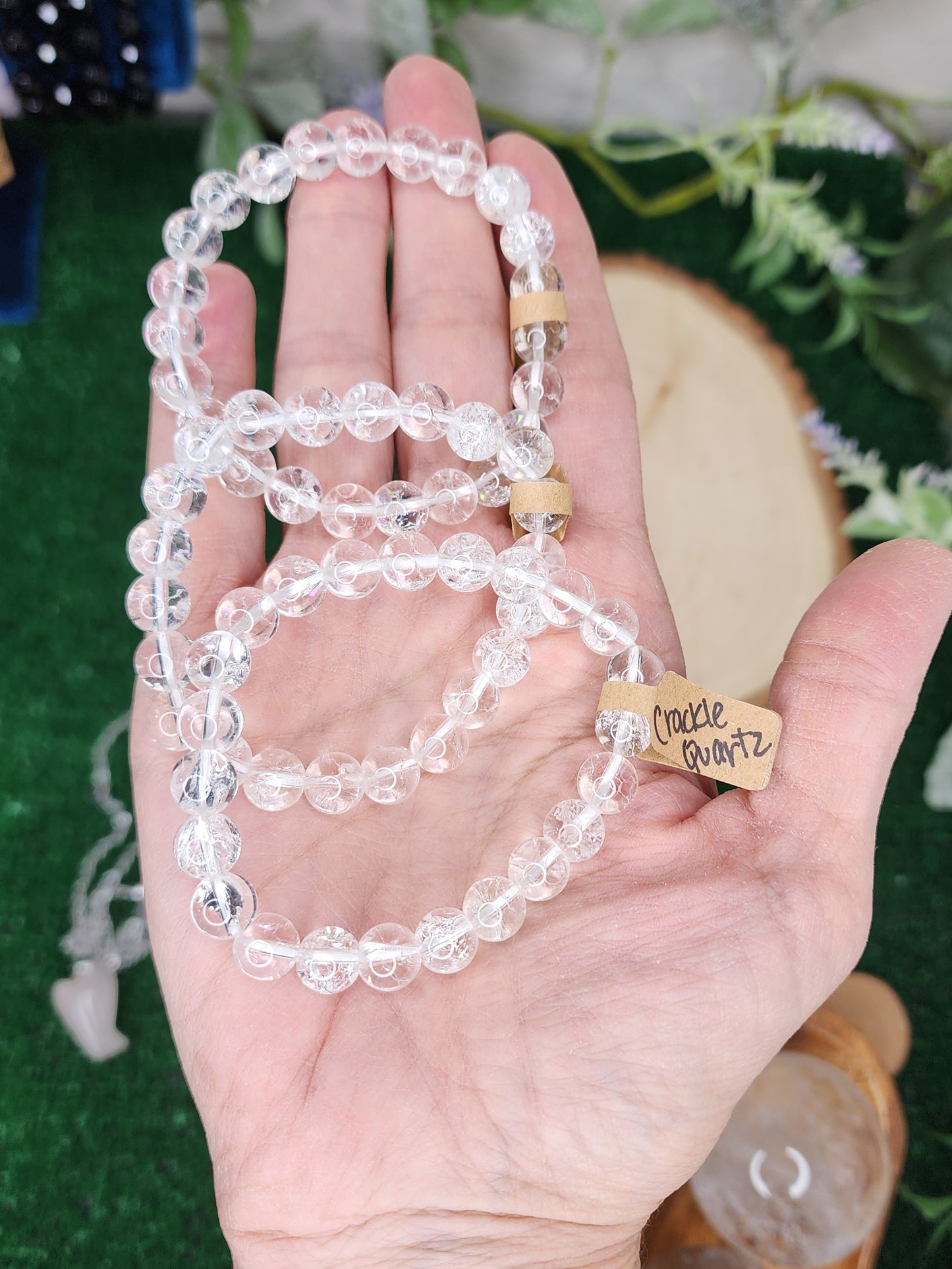 Crackle Quartz Beaded Bracelets (8mm)