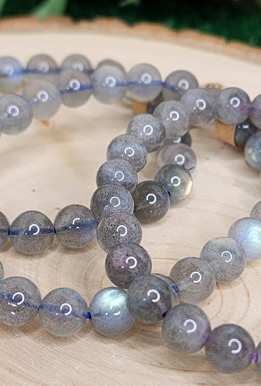 Labradorite Beaded Bracelets (8mm)