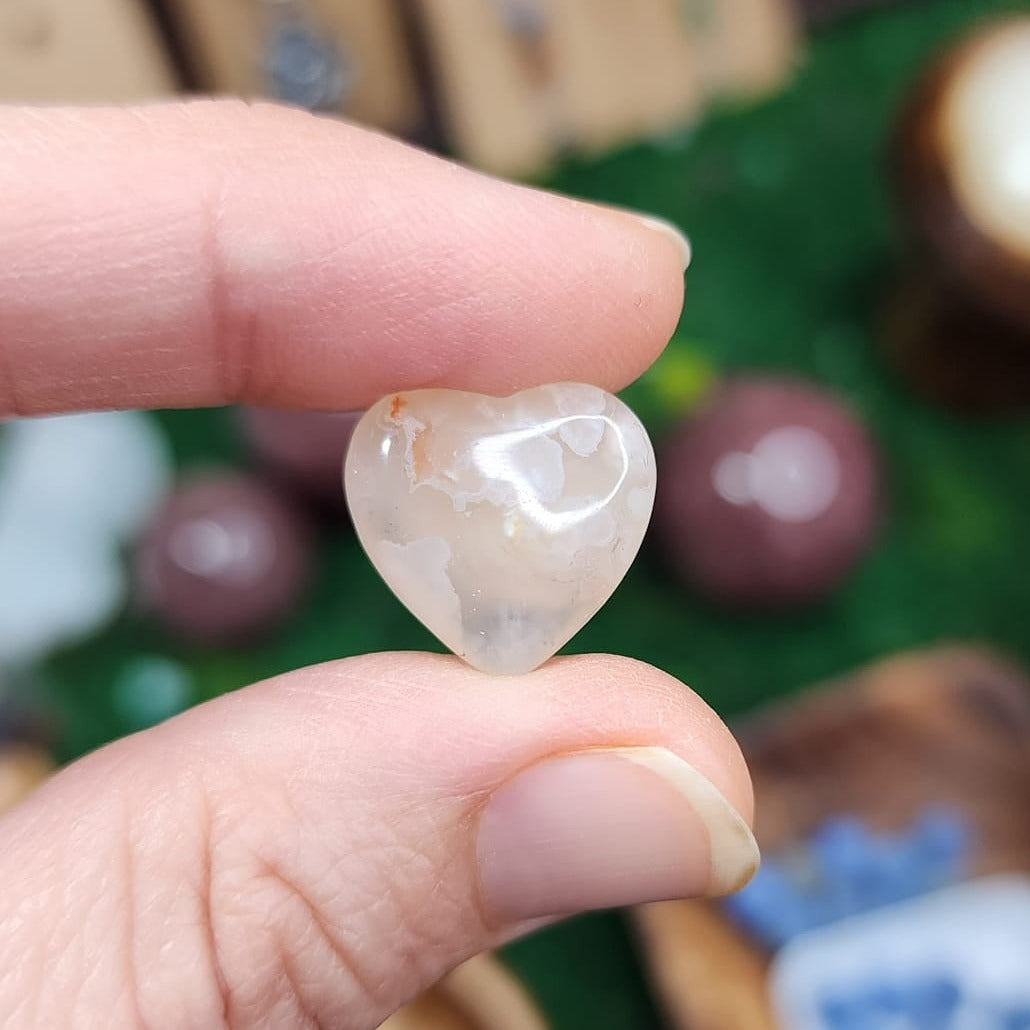 Flower Agate Mini Hearts 🌸