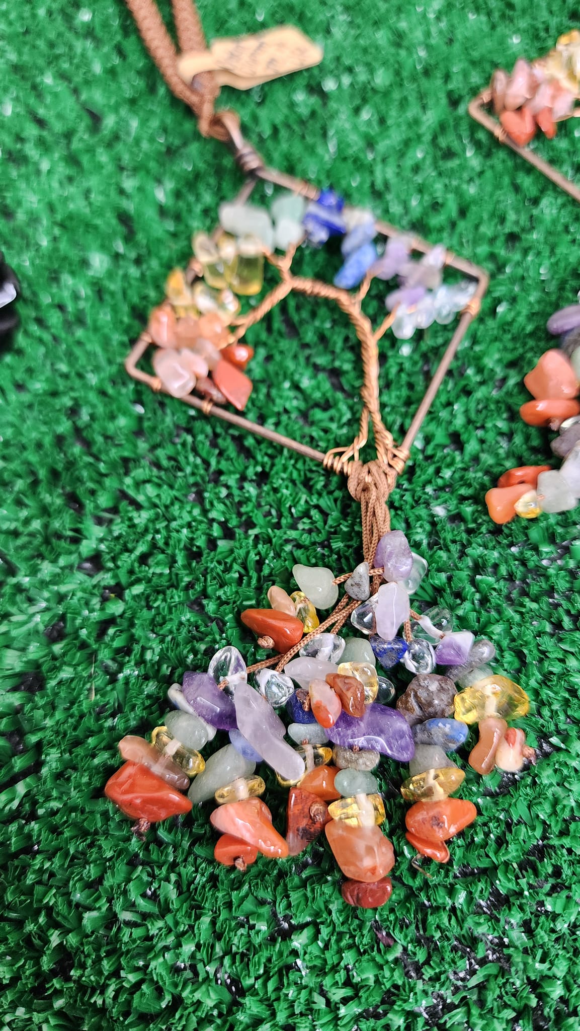Tree of Life Diamond Chakra Hangers