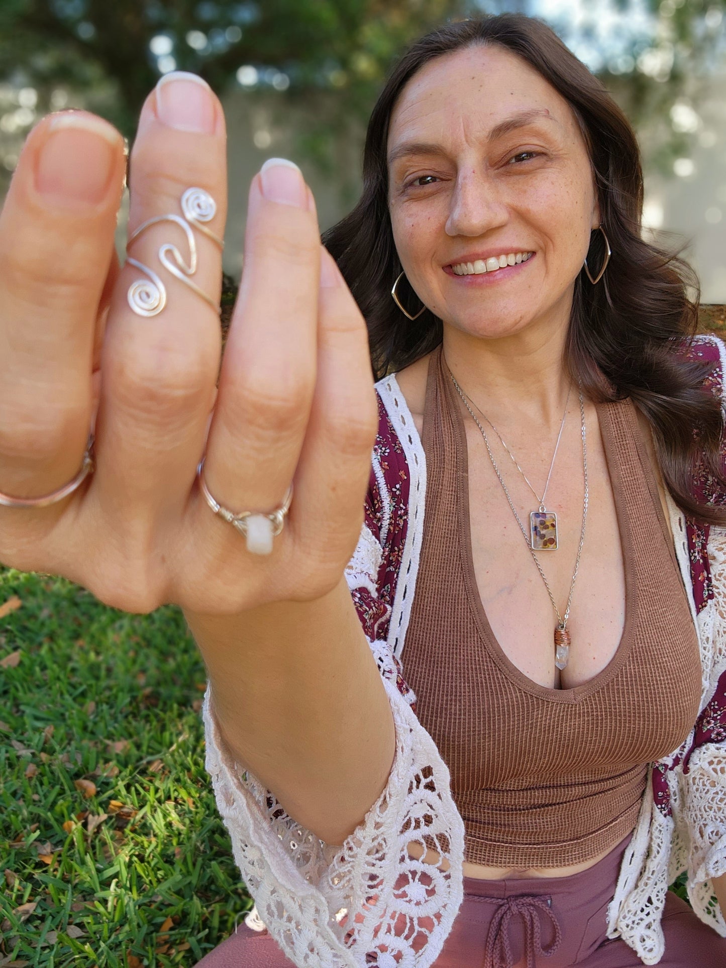 Flow Wave Wire Rings π