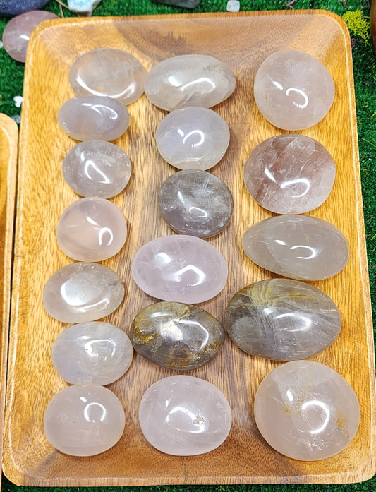 Blue Rose Quartz Palm Stones 🌹💙