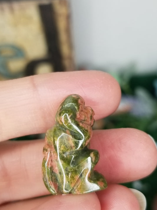 Carved Crystal Monkey