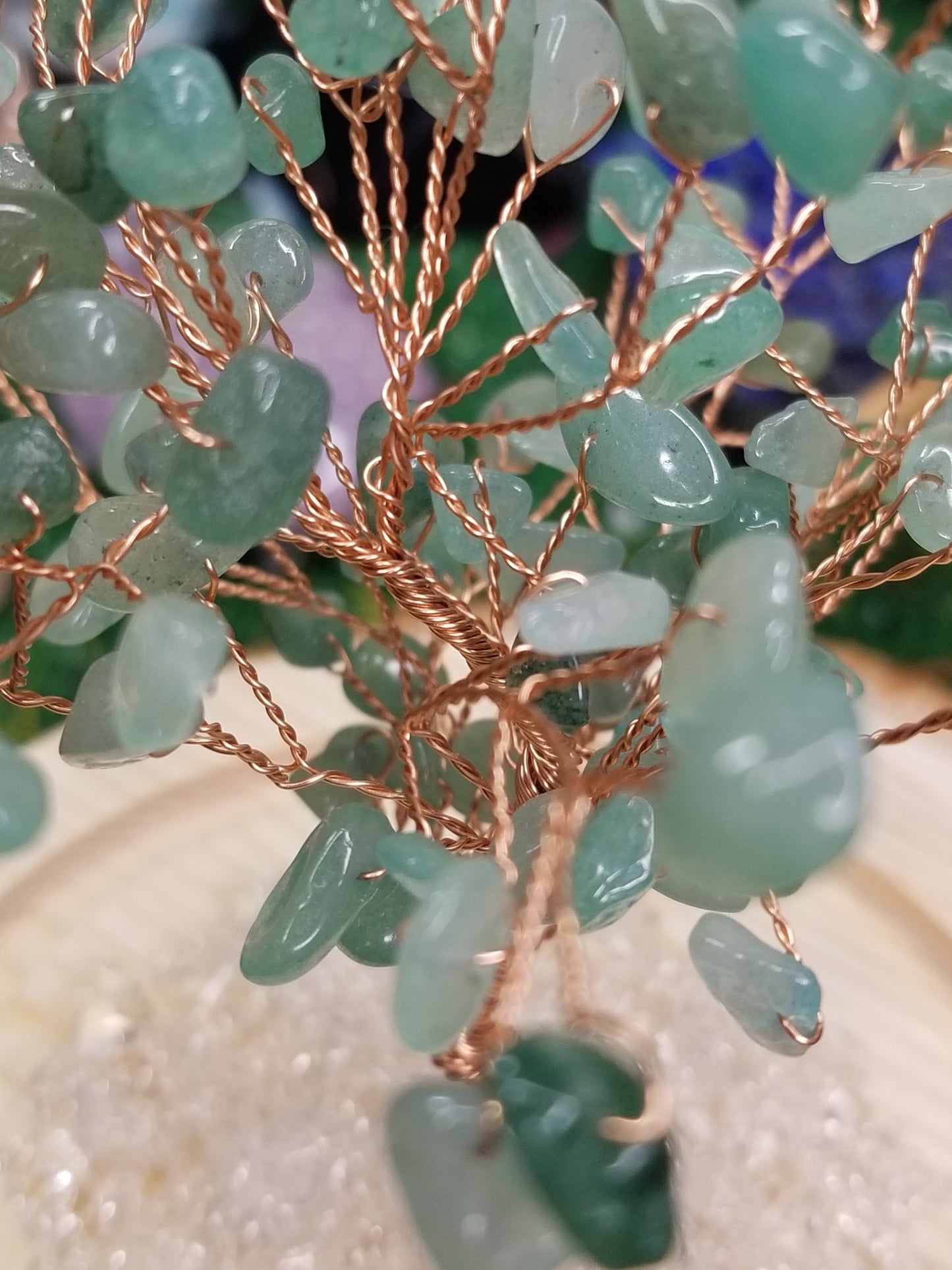 Crystal Trees in Glass Domes
