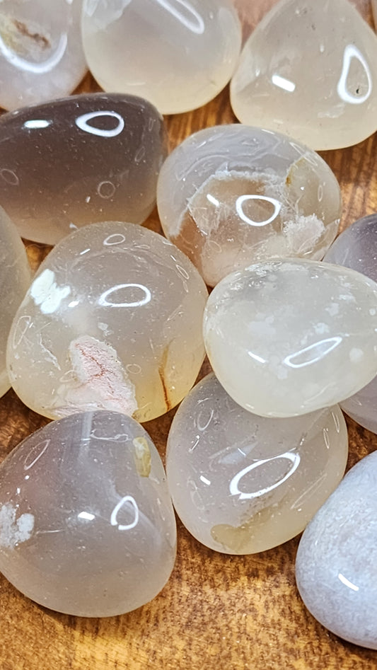 Flower Agate Tumbles
