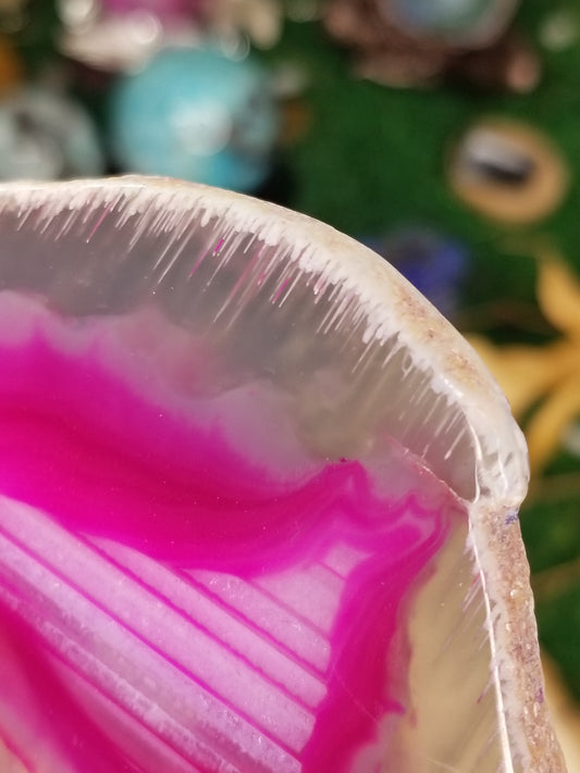 Pink Agate Slice 1