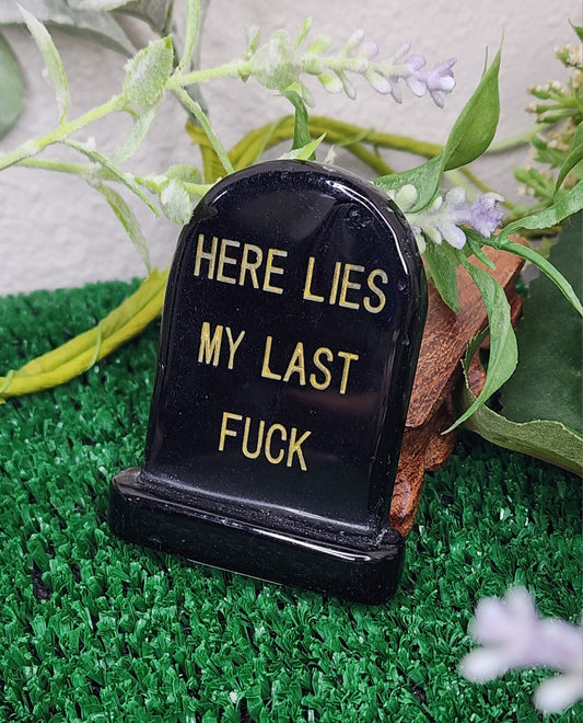 "Here Lies My Last F*ck" Gravestones