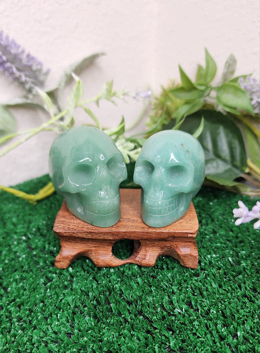 Green Aventurine Crystal Skulls
