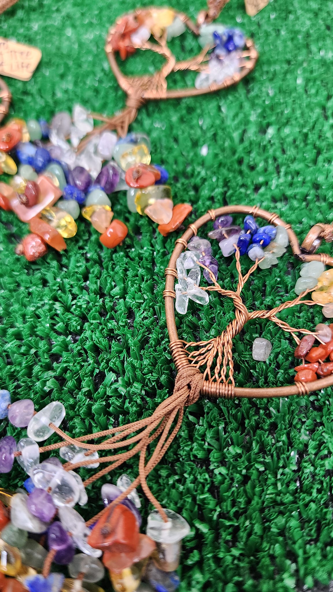 Tree of Life Heart Chakra Hangers