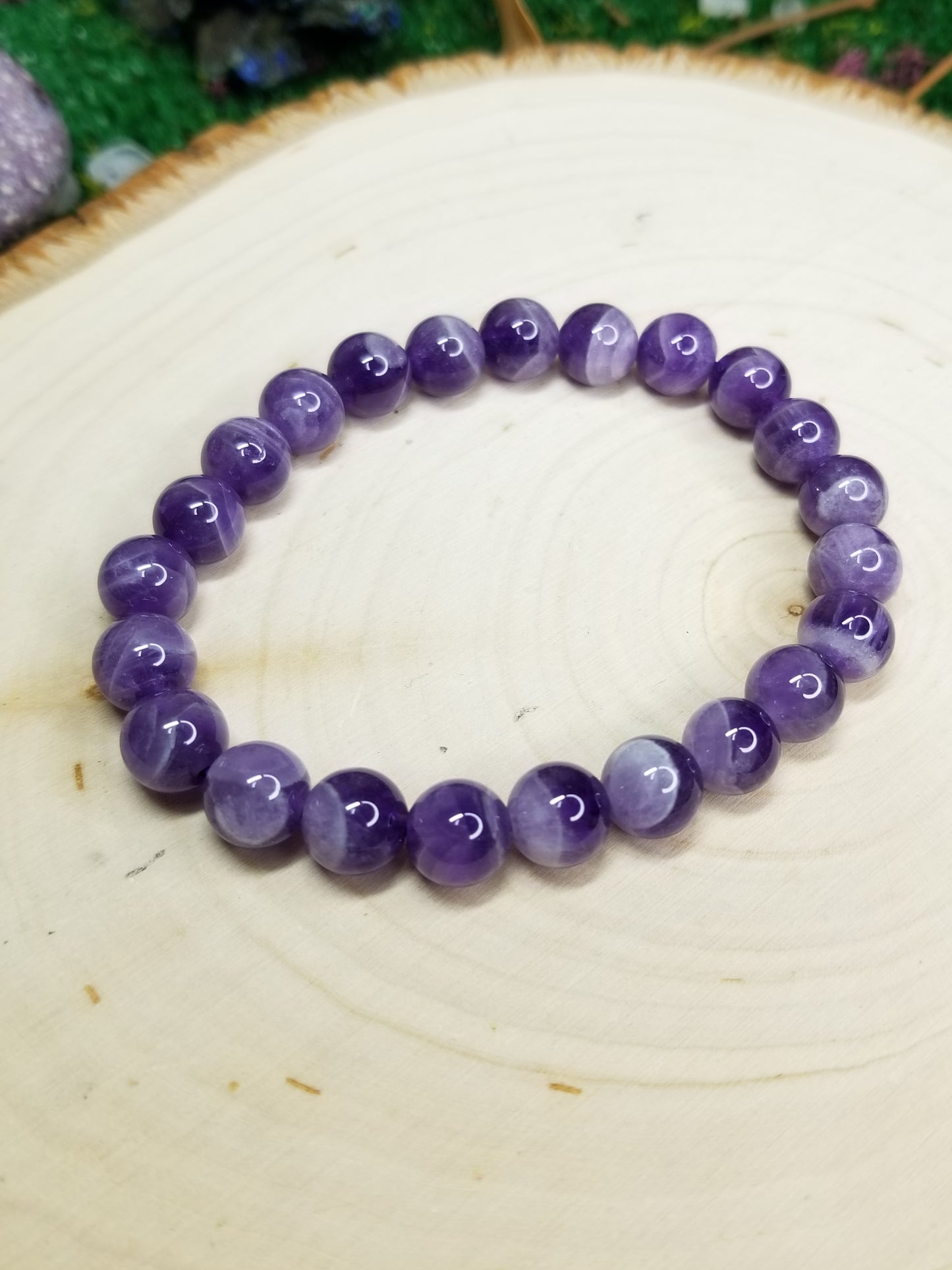 Dream Amethyst Beaded Bracelets (8mm)