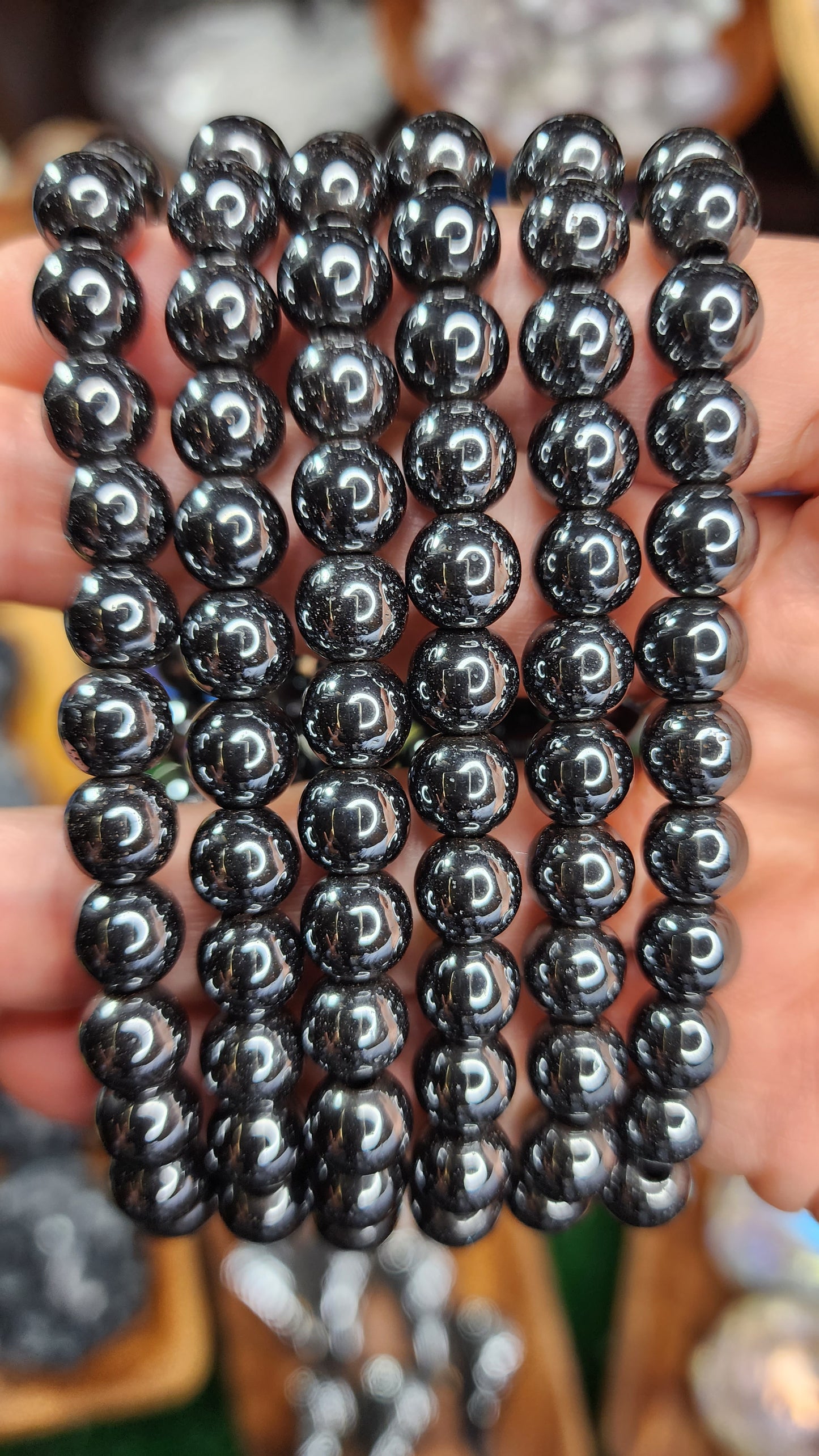 Hematite Beaded Bracelets (8mm)