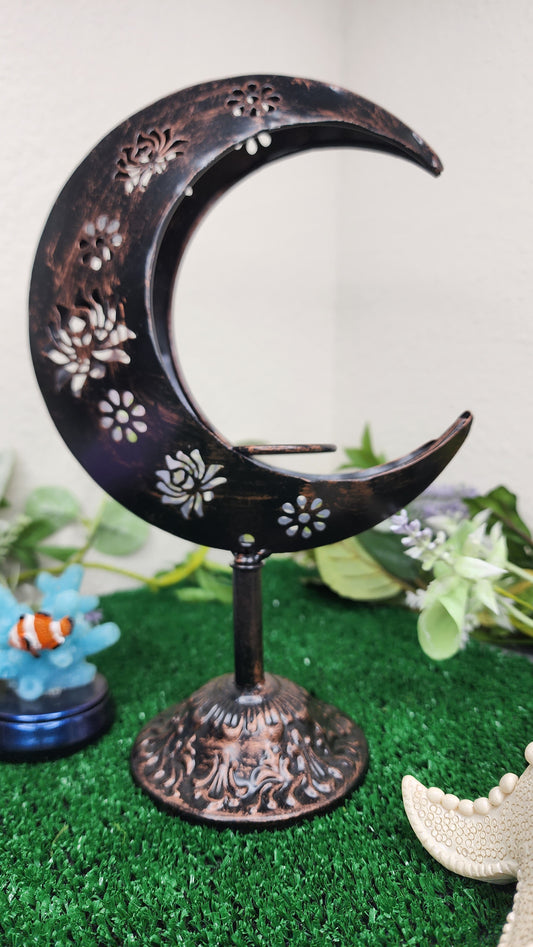 Bronze Crescent Moon - Sphere Holders 🌙