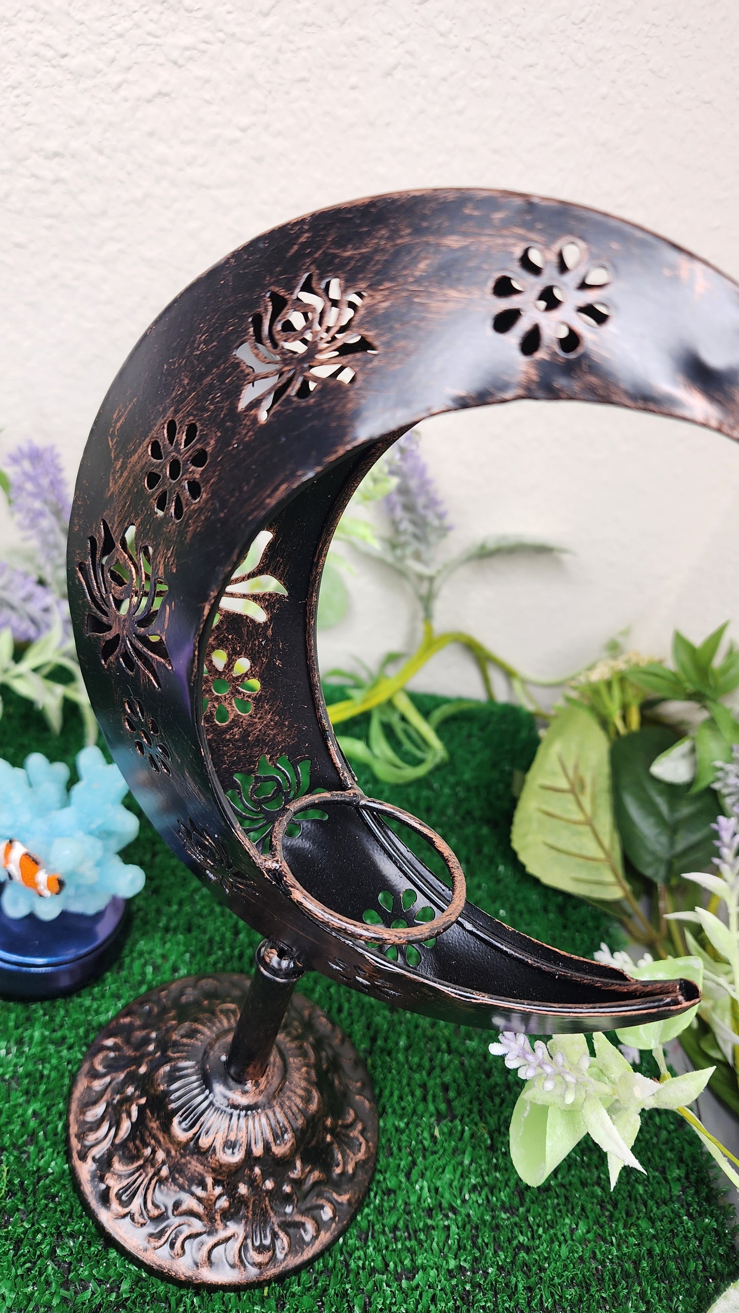 Bronze Crescent Moon - Sphere Holders 🌙