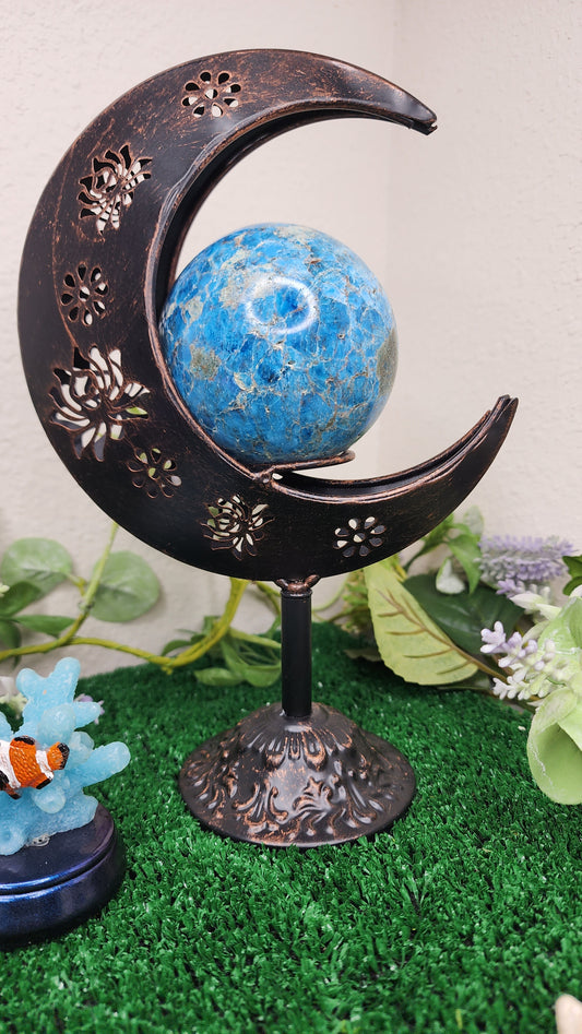 Bronze Crescent Moon - Sphere Holders 🌙