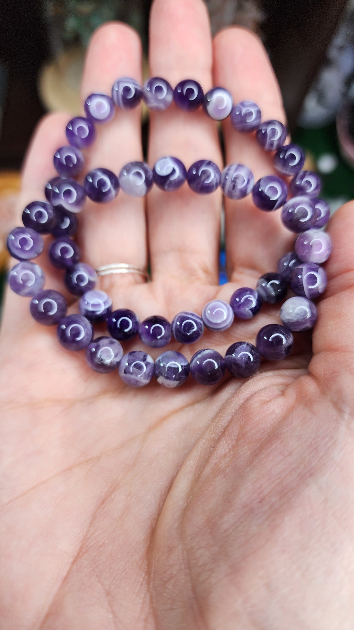 Dream Amethyst Beaded Bracelets (8mm)