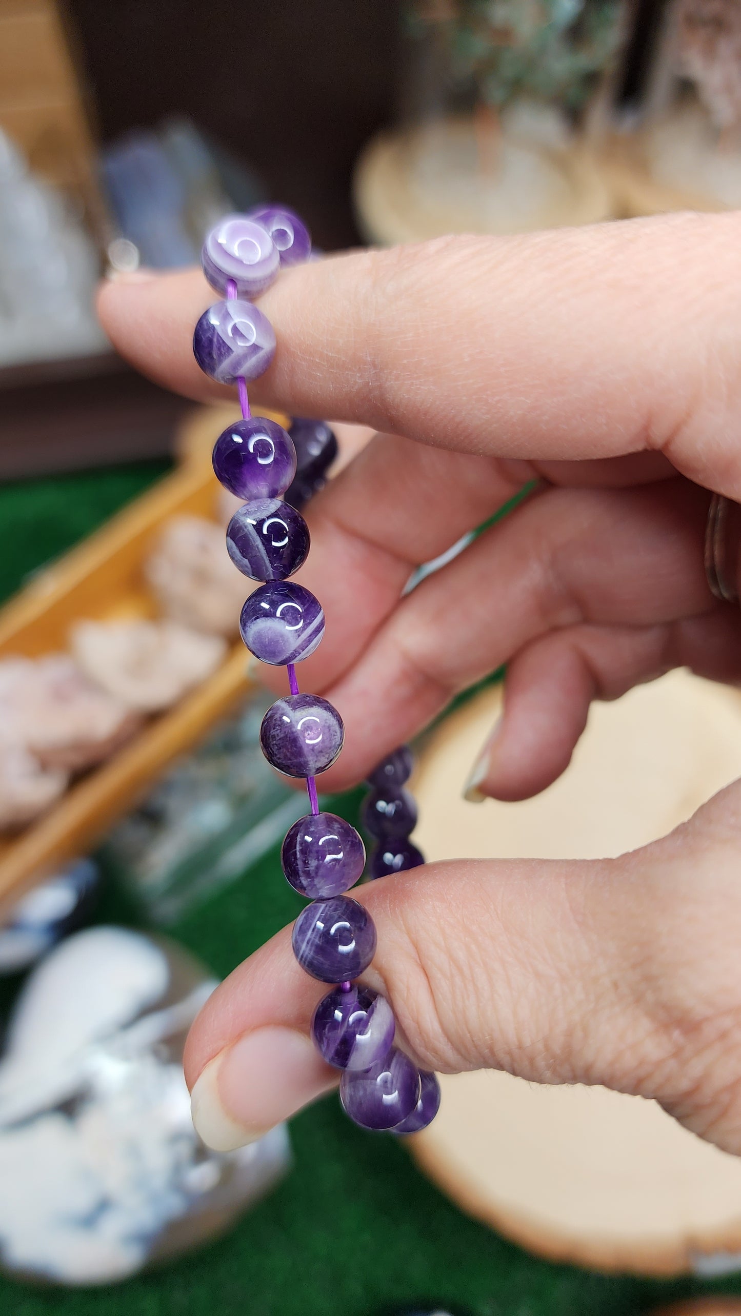 Dream Amethyst Beaded Bracelets (8mm)