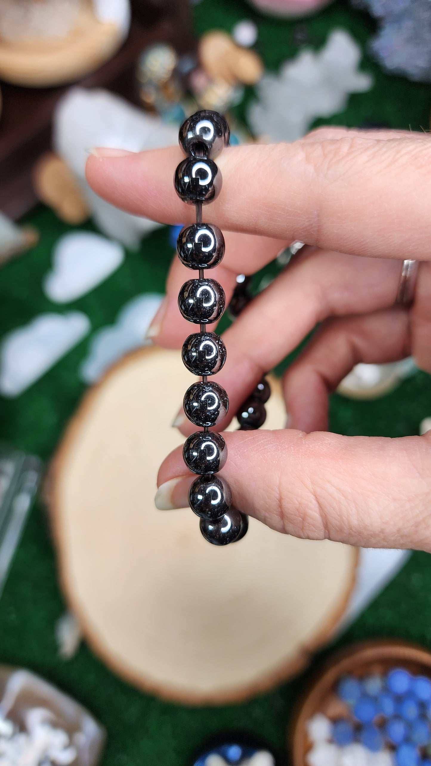 Hematite Beaded Bracelets (8mm)