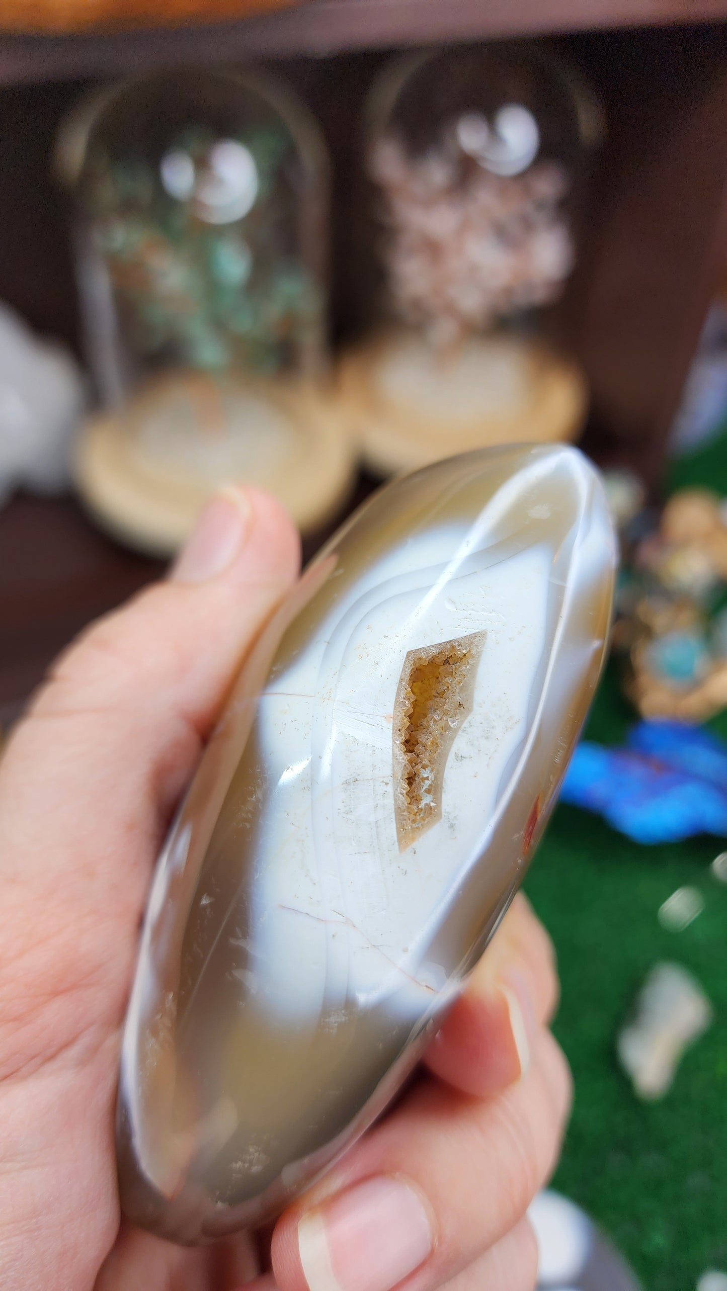 Orca Agate Heart