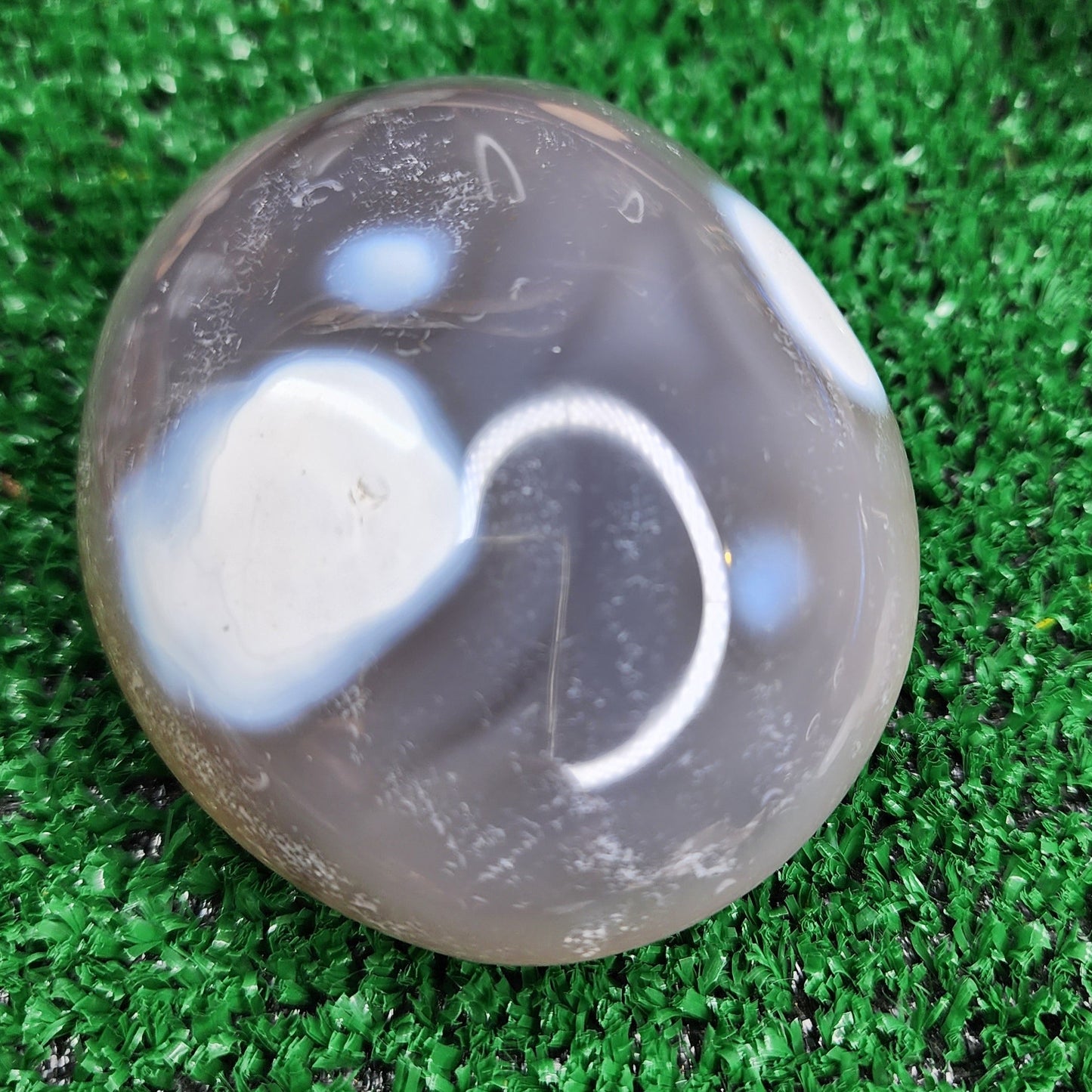 Orca Agate Palm Stone