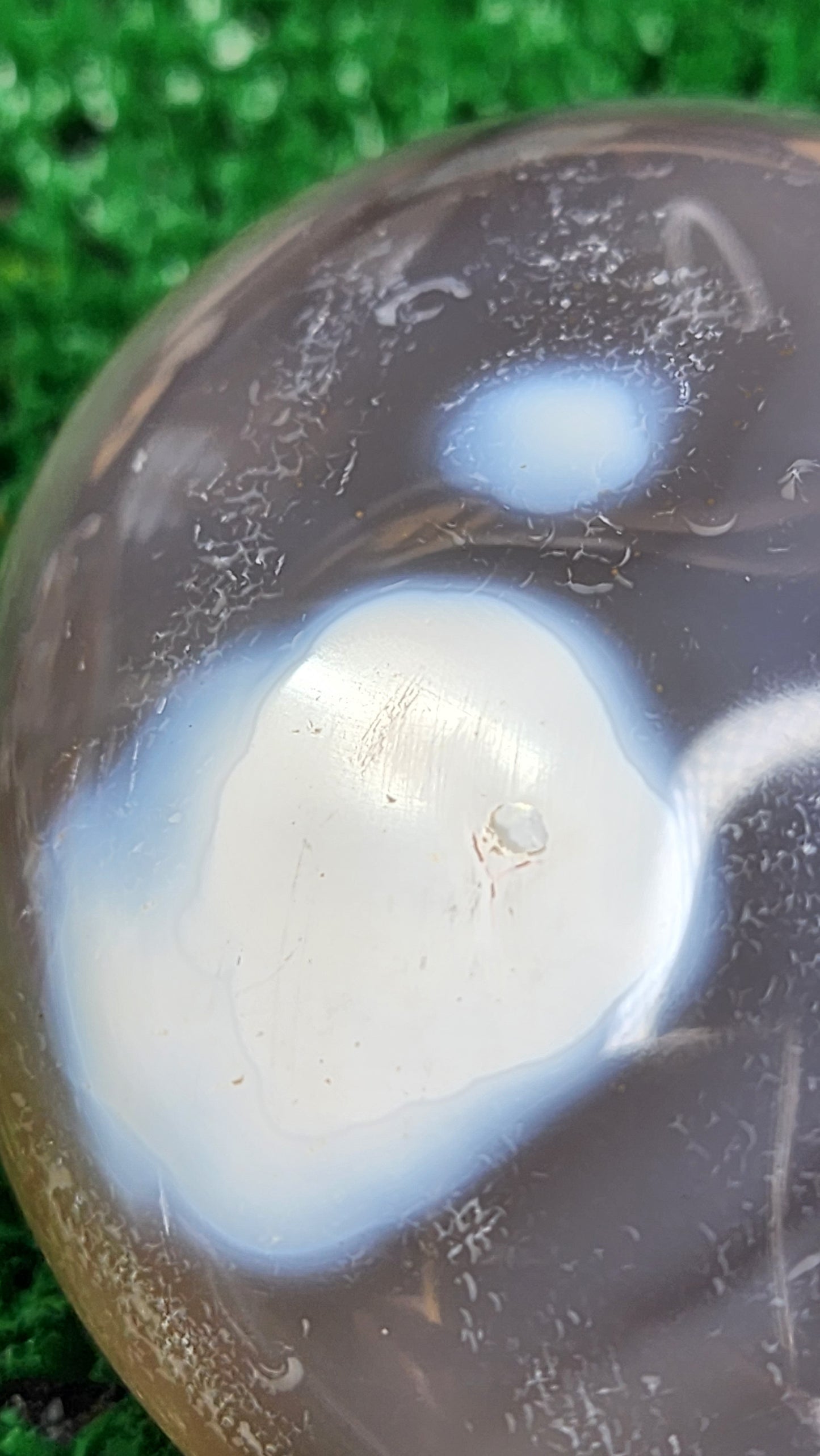 Orca Agate Palm Stone