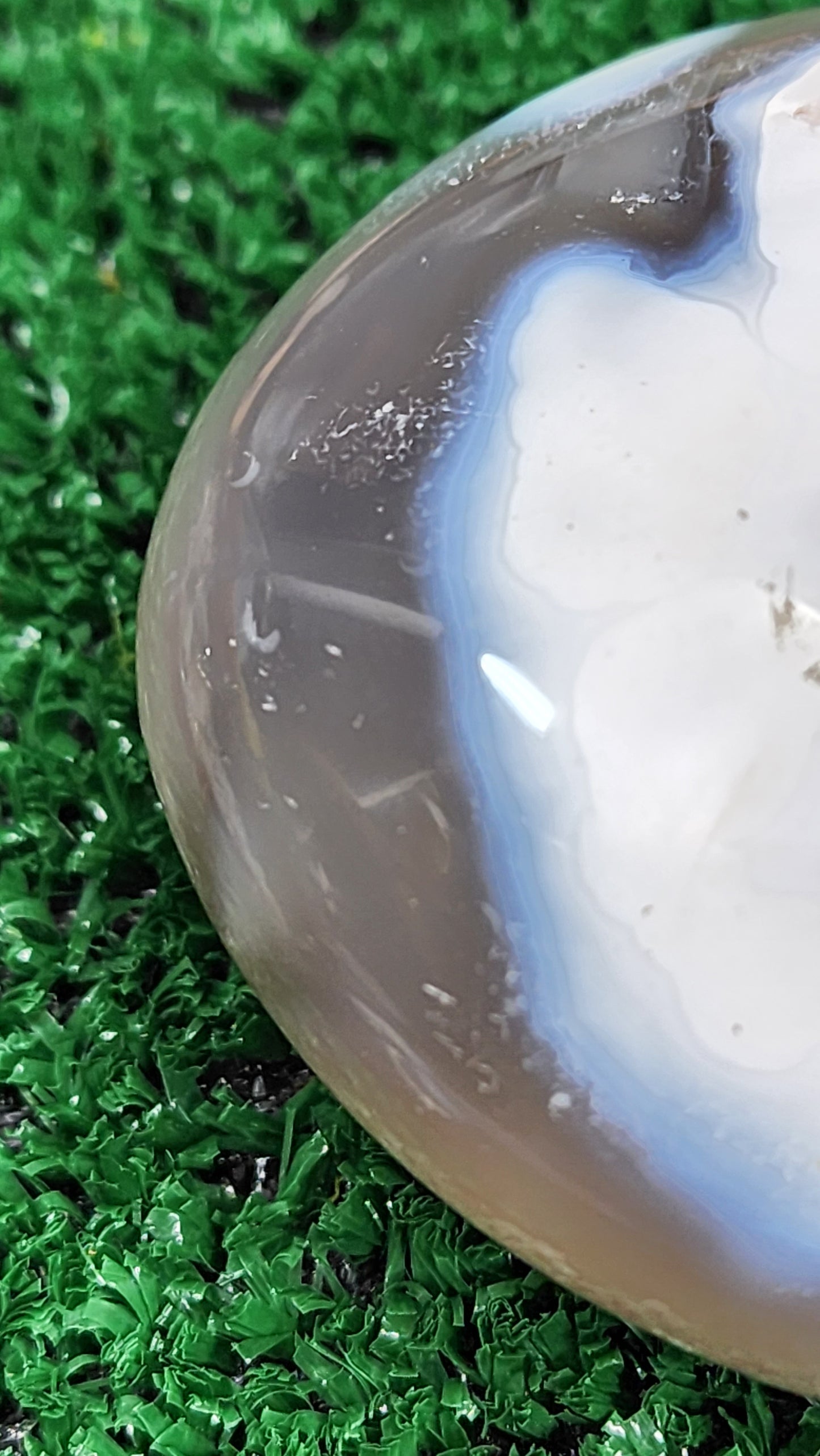 Orca Agate Palm Stone