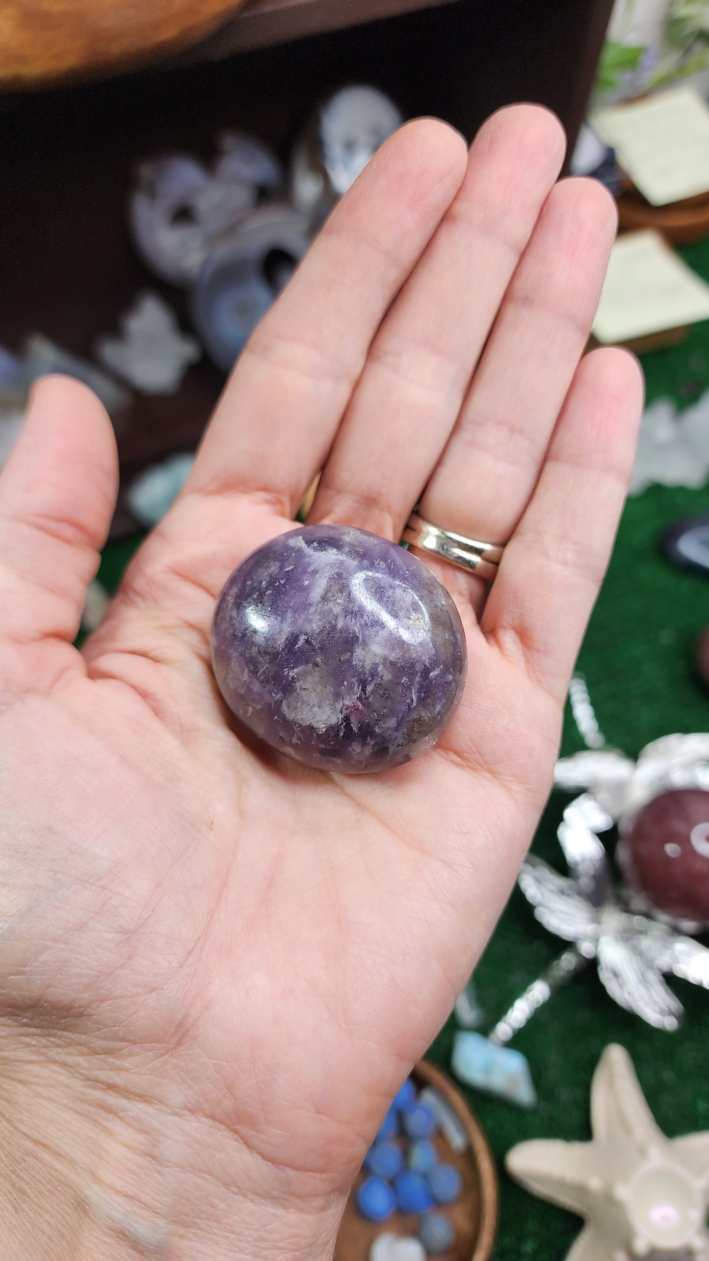 Lepidolite Palm Stones 💜