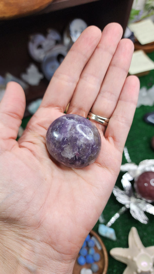 Lepidolite Palm Stones 💜