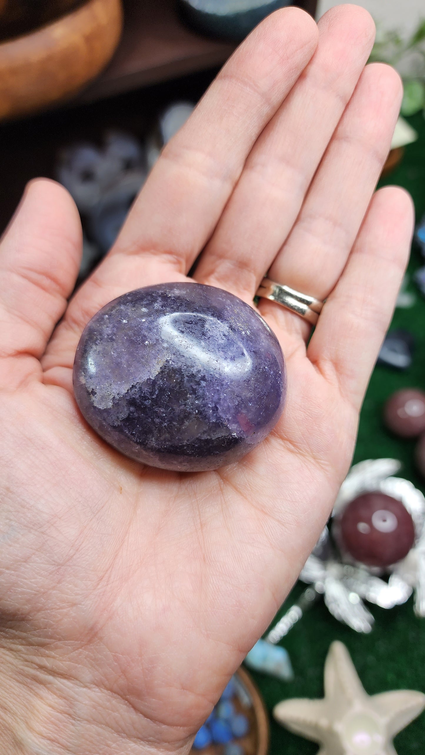 Lepidolite Palm Stones 💜
