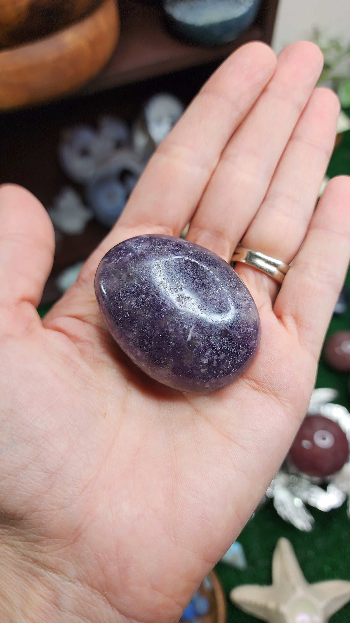 Lepidolite Palm Stones 💜