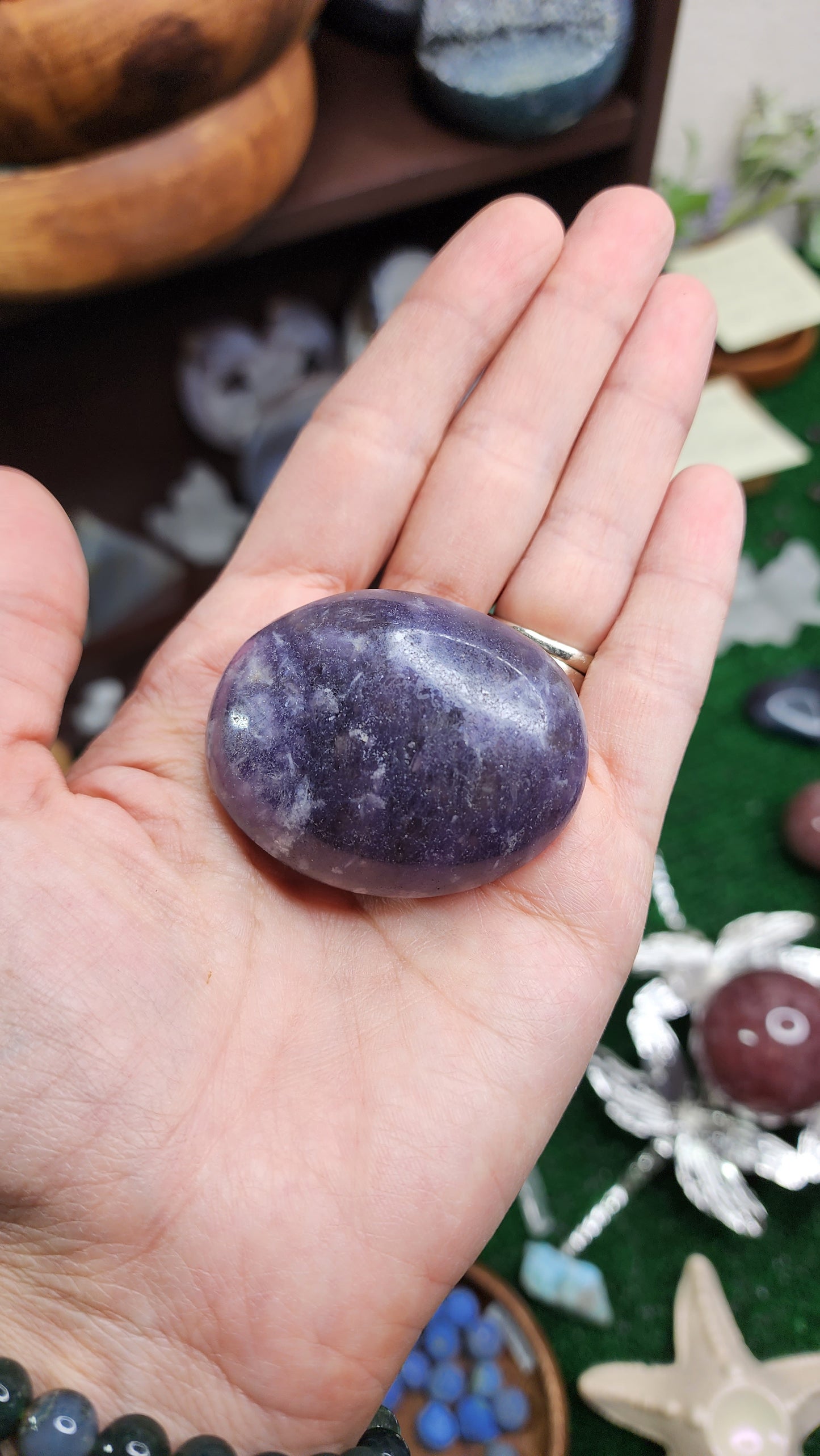 Lepidolite Palm Stones 💜