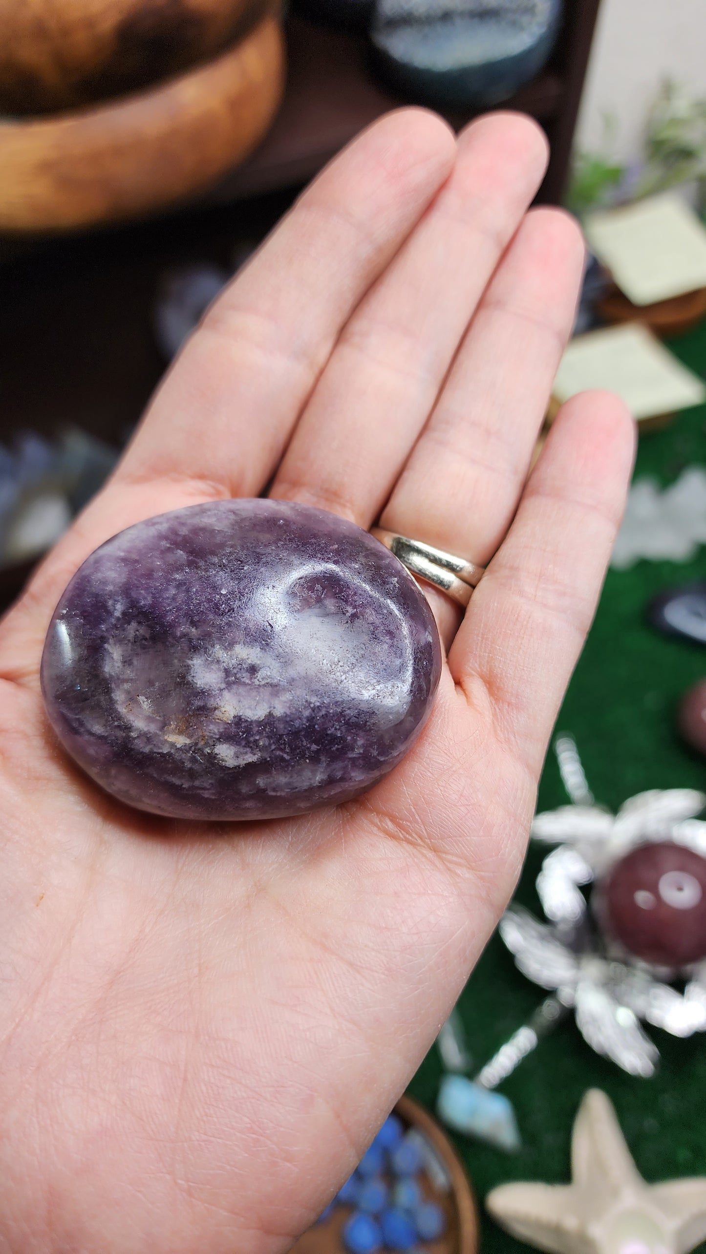 Lepidolite Palm Stones 💜
