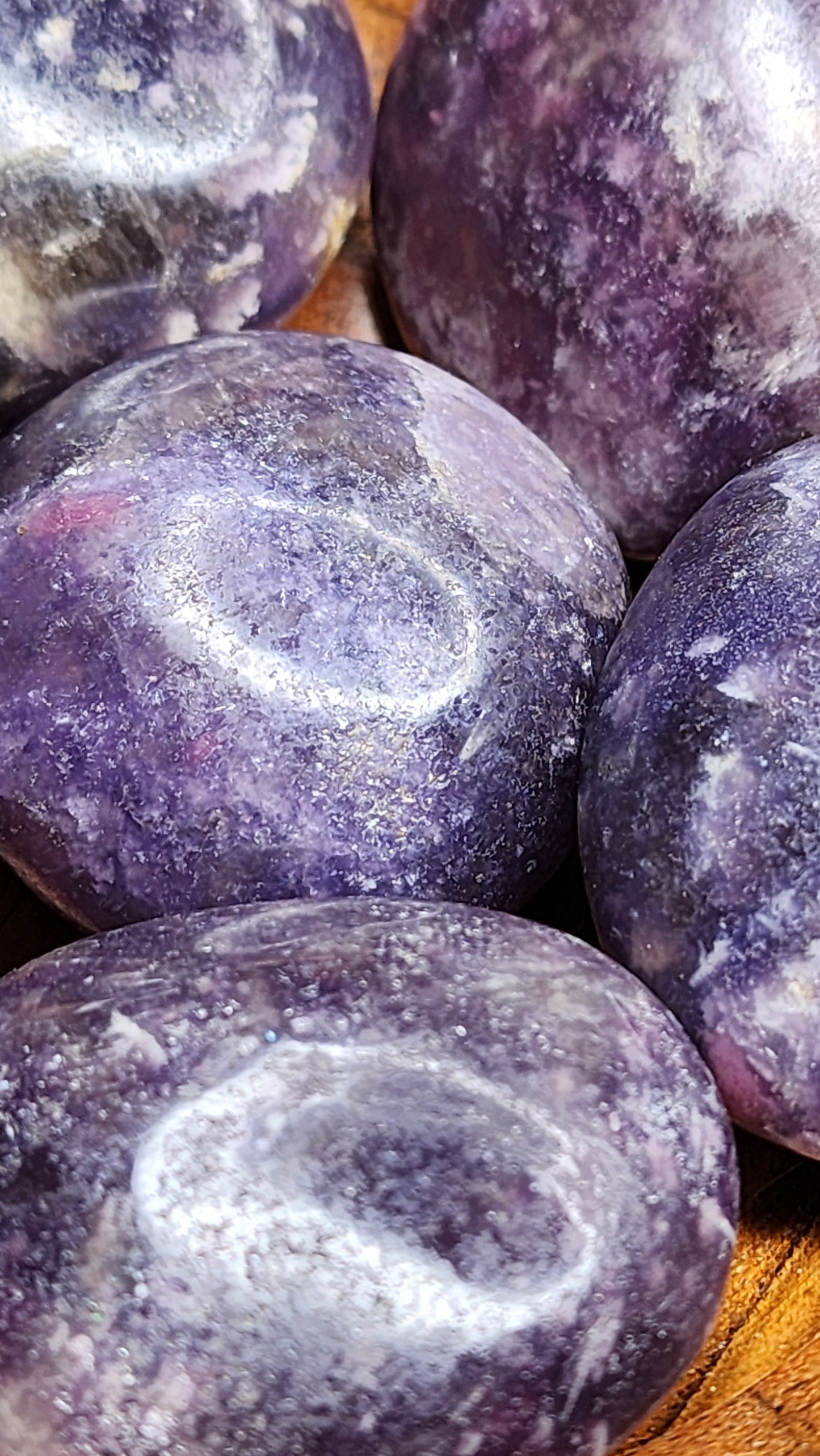 Lepidolite Palm Stones 💜