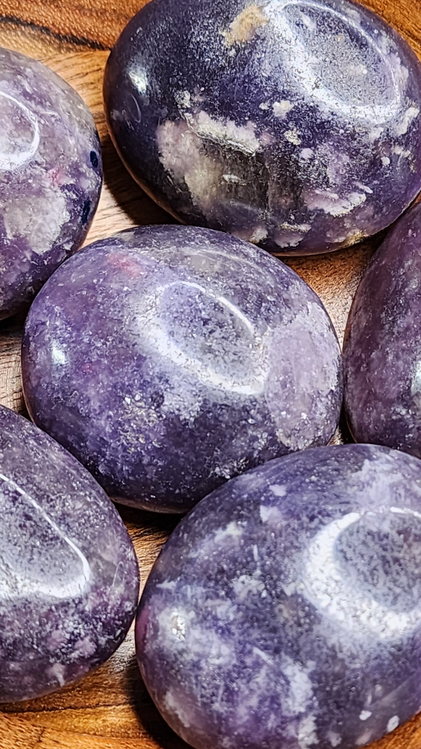 Lepidolite Palm Stones 💜