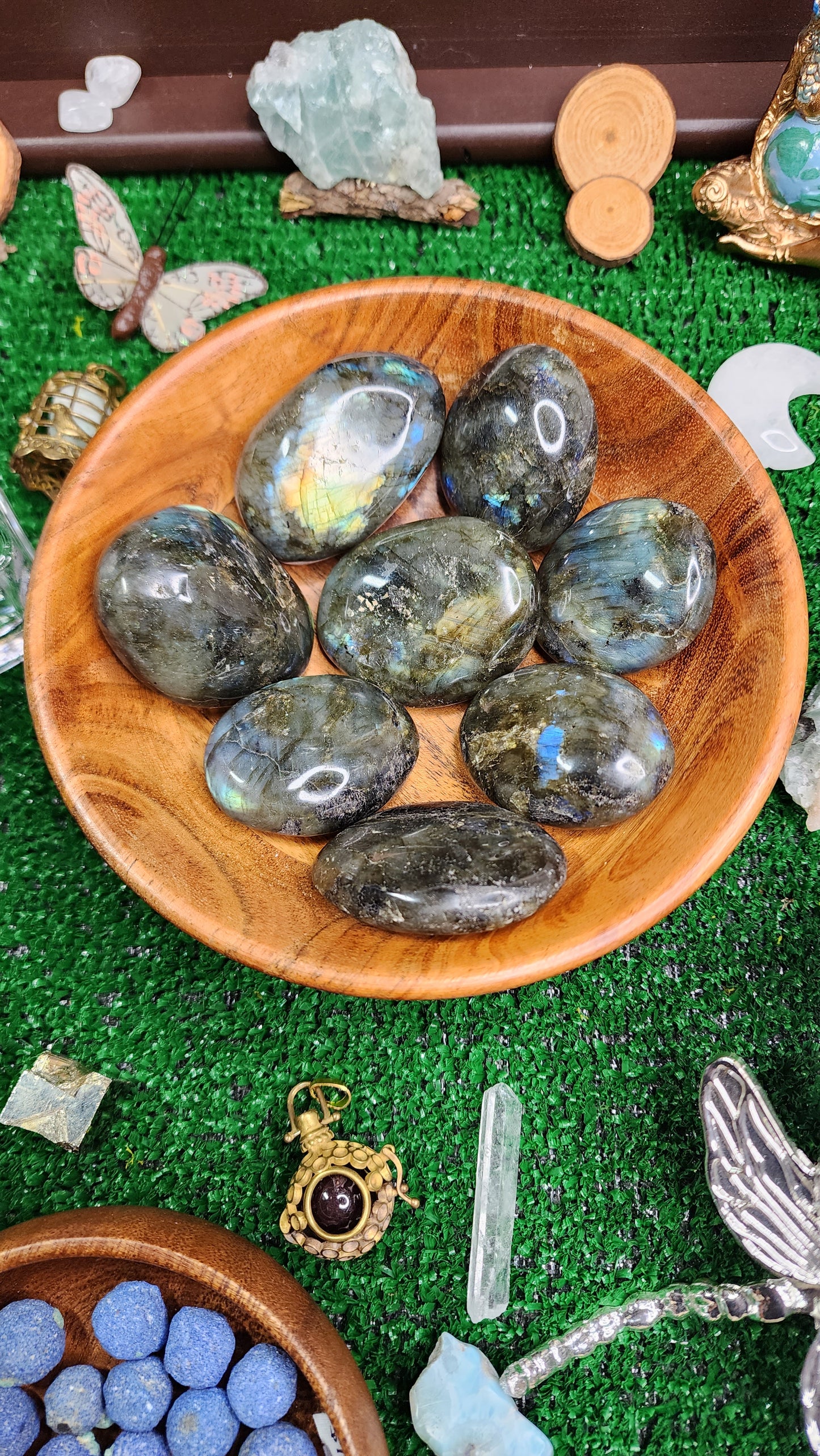 Labradorite Palm Stones