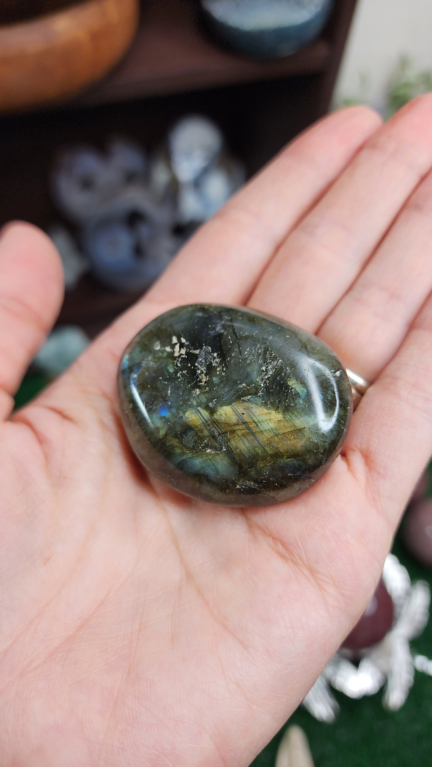Labradorite Palm Stones