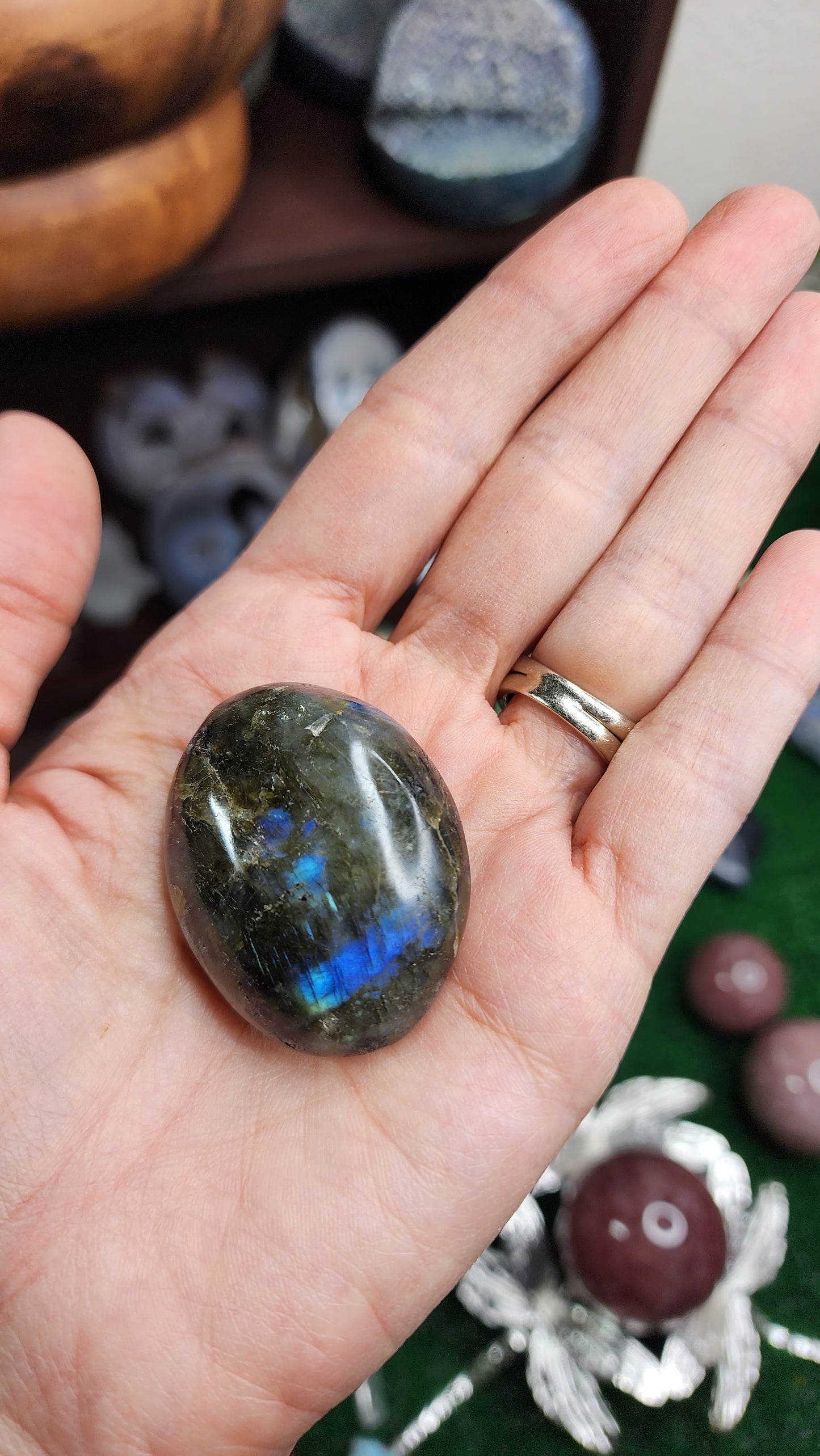 Labradorite Palm Stones