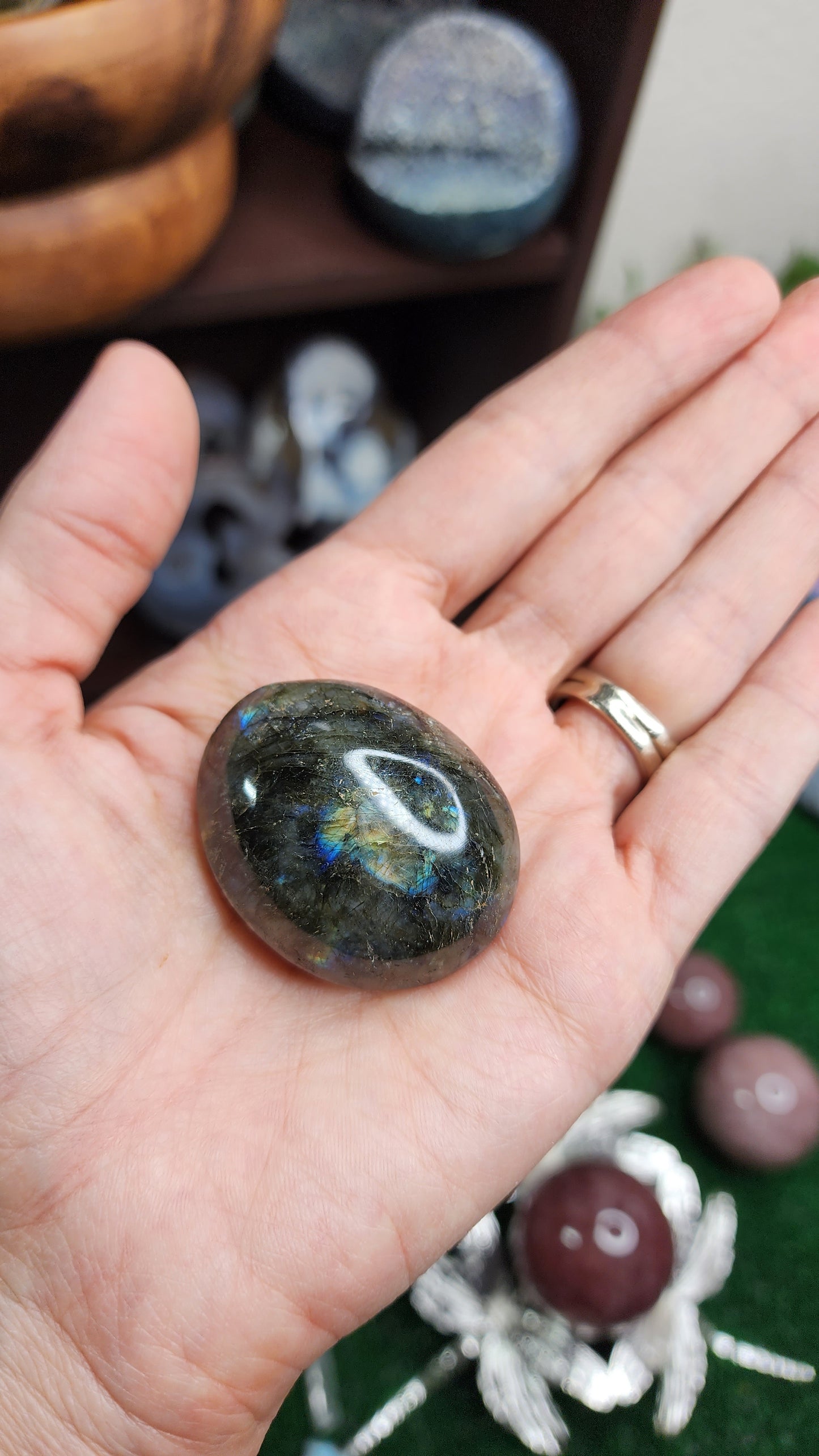 Labradorite Palm Stones