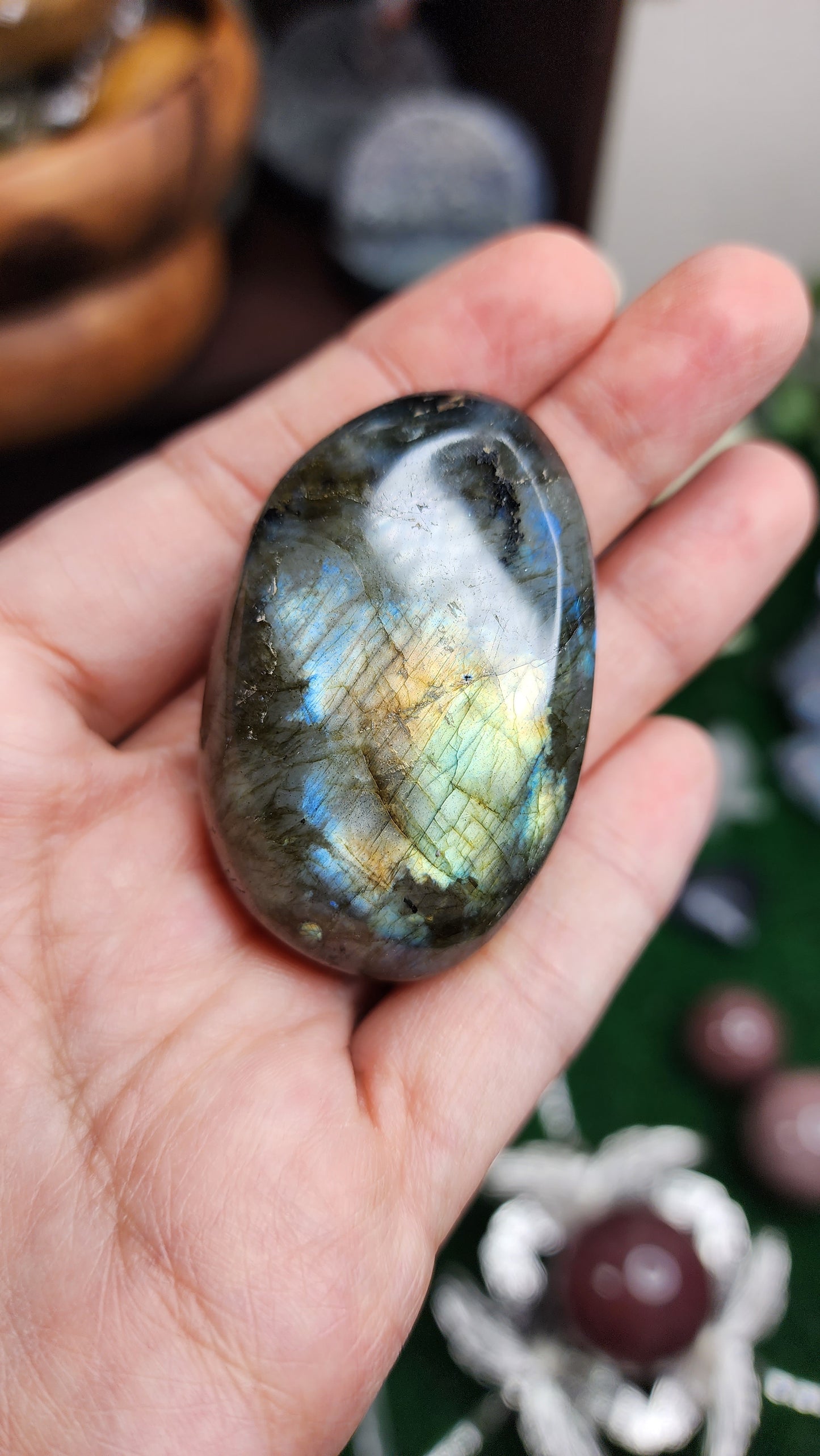 Labradorite Palm Stones