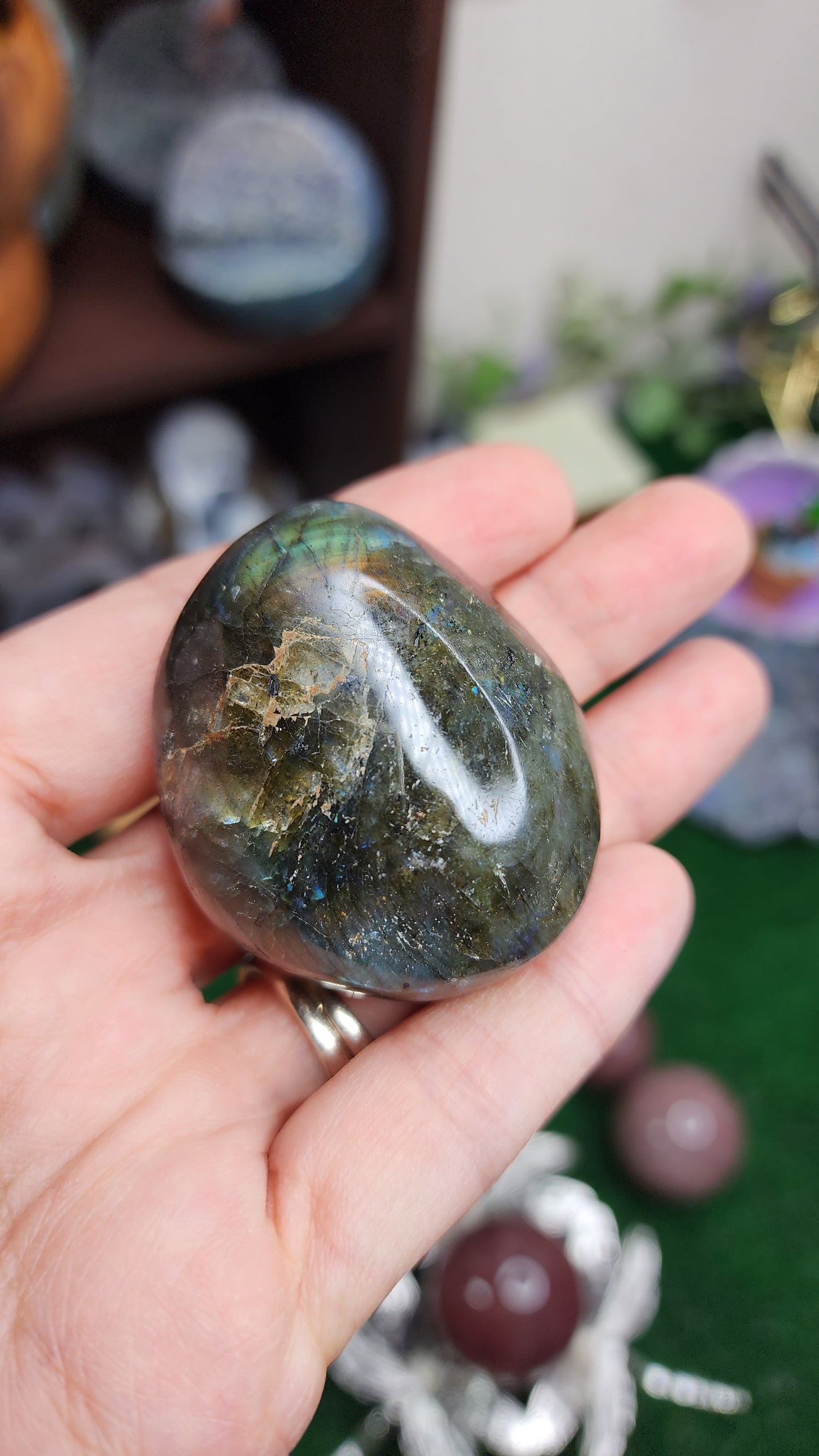 Labradorite Palm Stones
