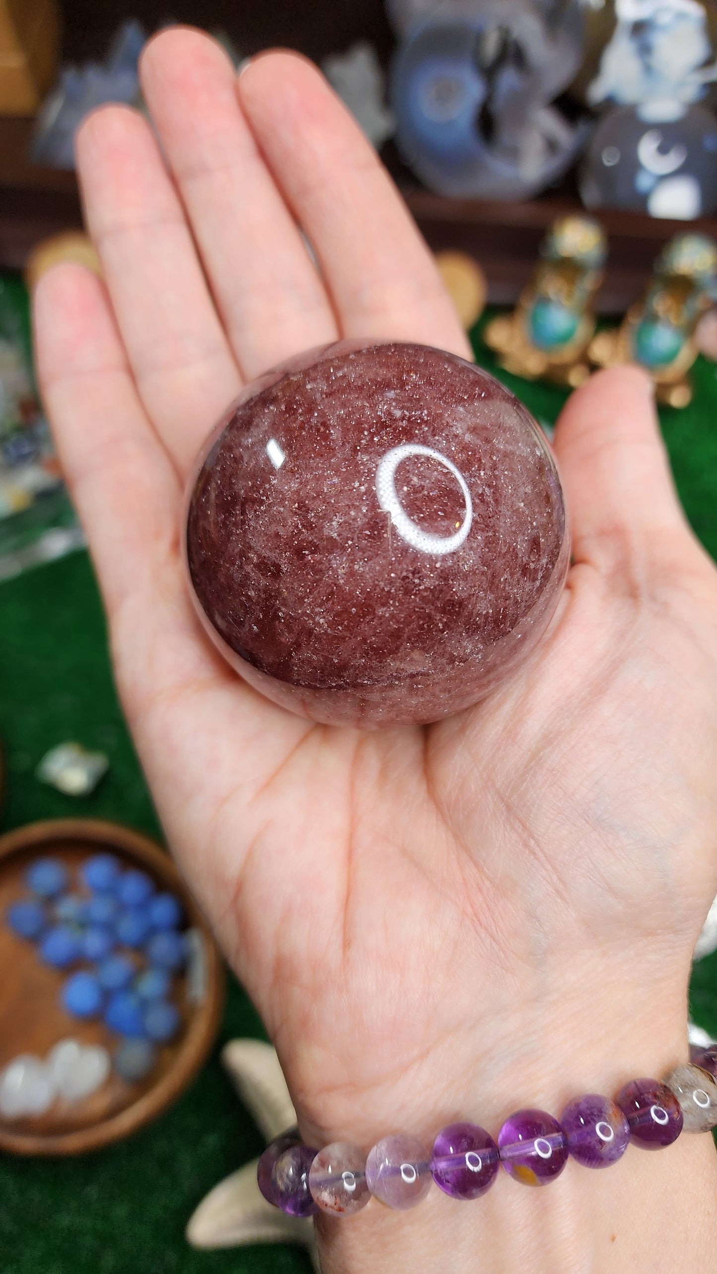 Strawberry Quartz Spheres 🍓