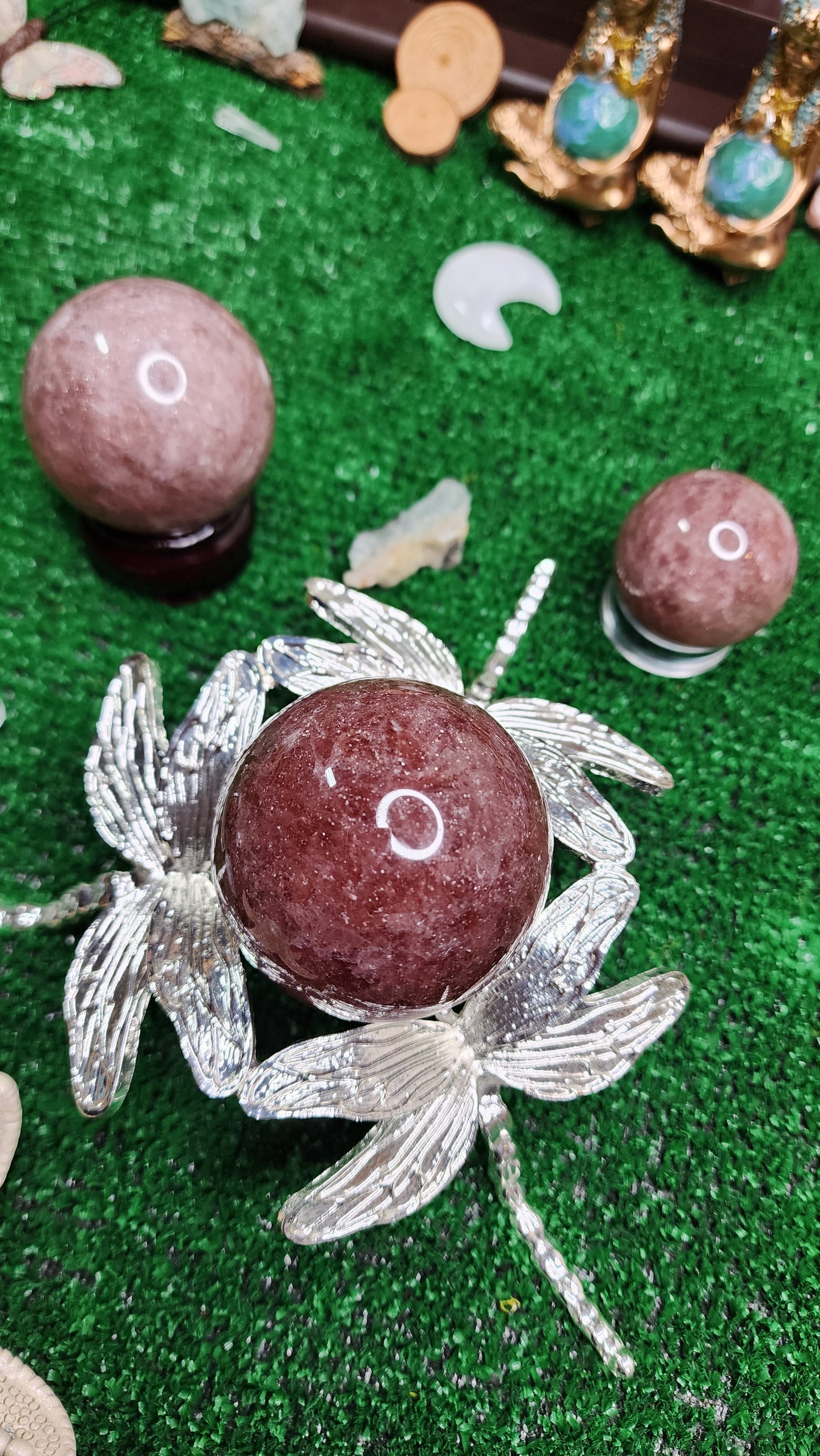 Strawberry Quartz Spheres 🍓