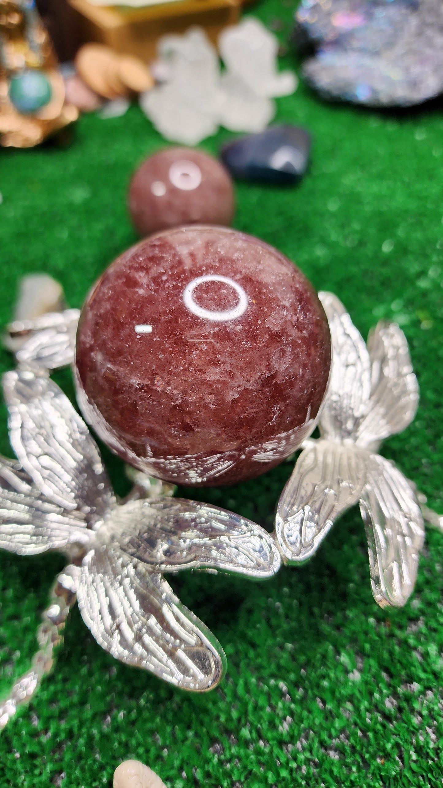 Strawberry Quartz Spheres 🍓