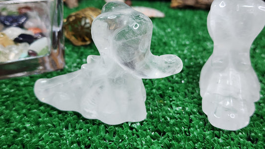 Clear Quartz Zero Ghost Dog Carvings